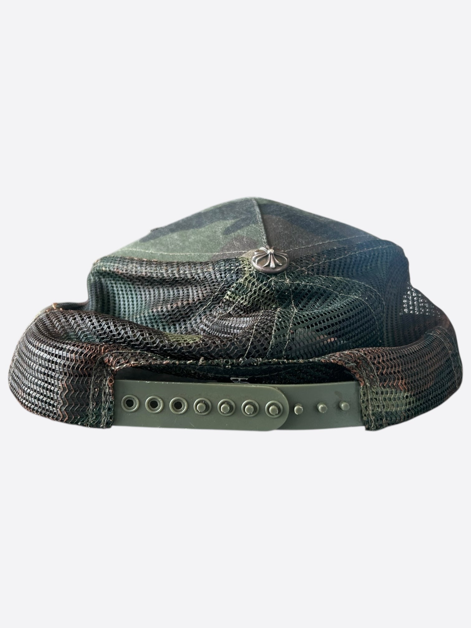 Chrome Hearts Green Camouflage Trucker Hat for Men & Women - Stylish Adjustable Baseball Cap for Outdoor, Streetwear & Fashion - Perfect for Hiking, Concerts & Daily Wear