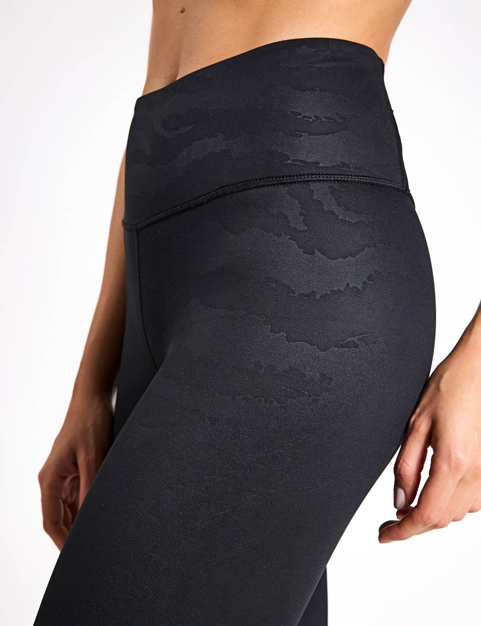 Ariana High Waist Leggings - Black Tiger Print Yoga Pants for Women, Gym Workout & Running