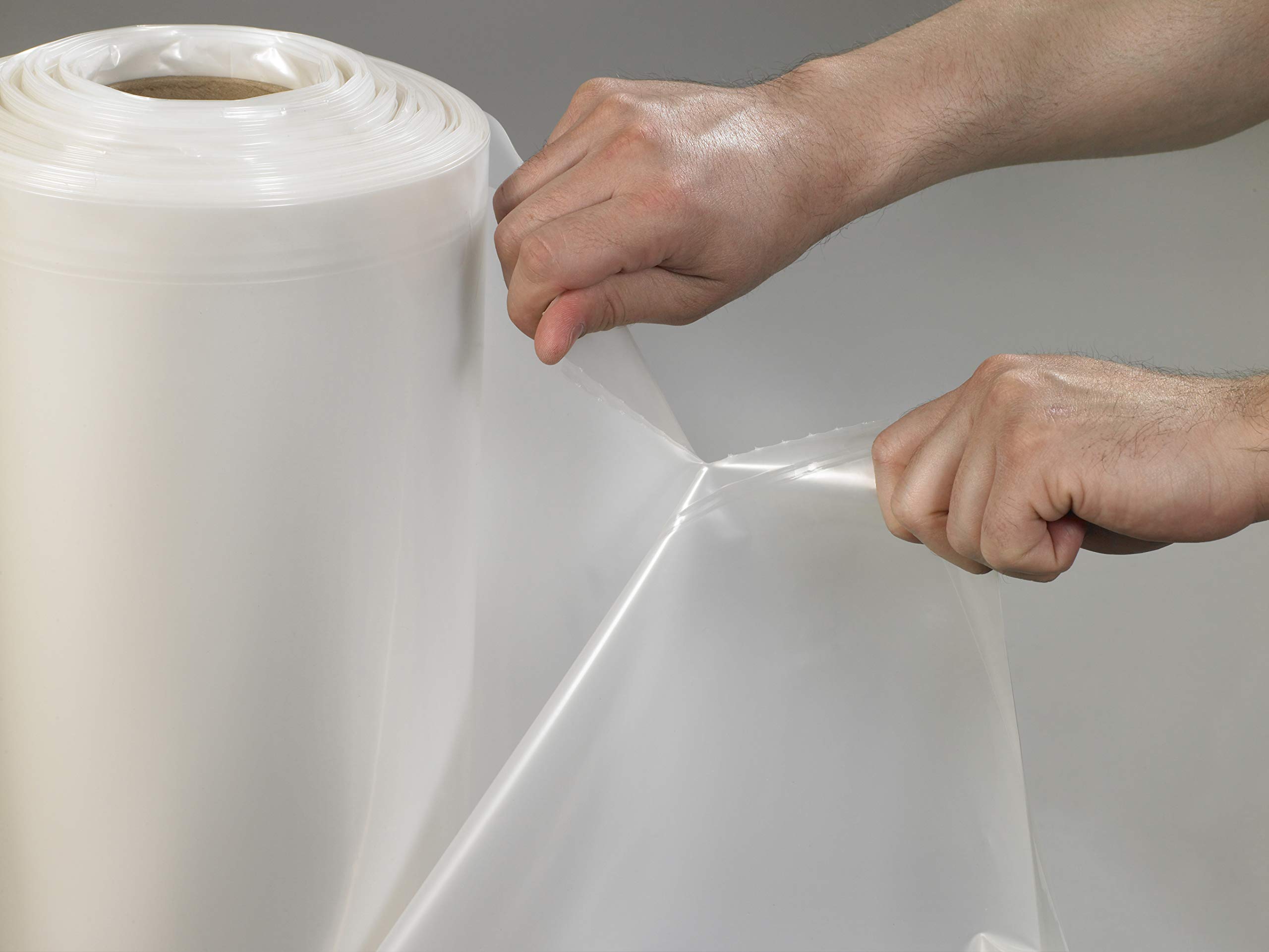 Aviditi 48x42x48 Inch Clear Pallet Covers - 2 Mil Thick Perforated Bin Liners Roll (75 Count) for Shipping & Storage Protection | Ideal for Warehousing, Logistics & Industrial Equipment Safety