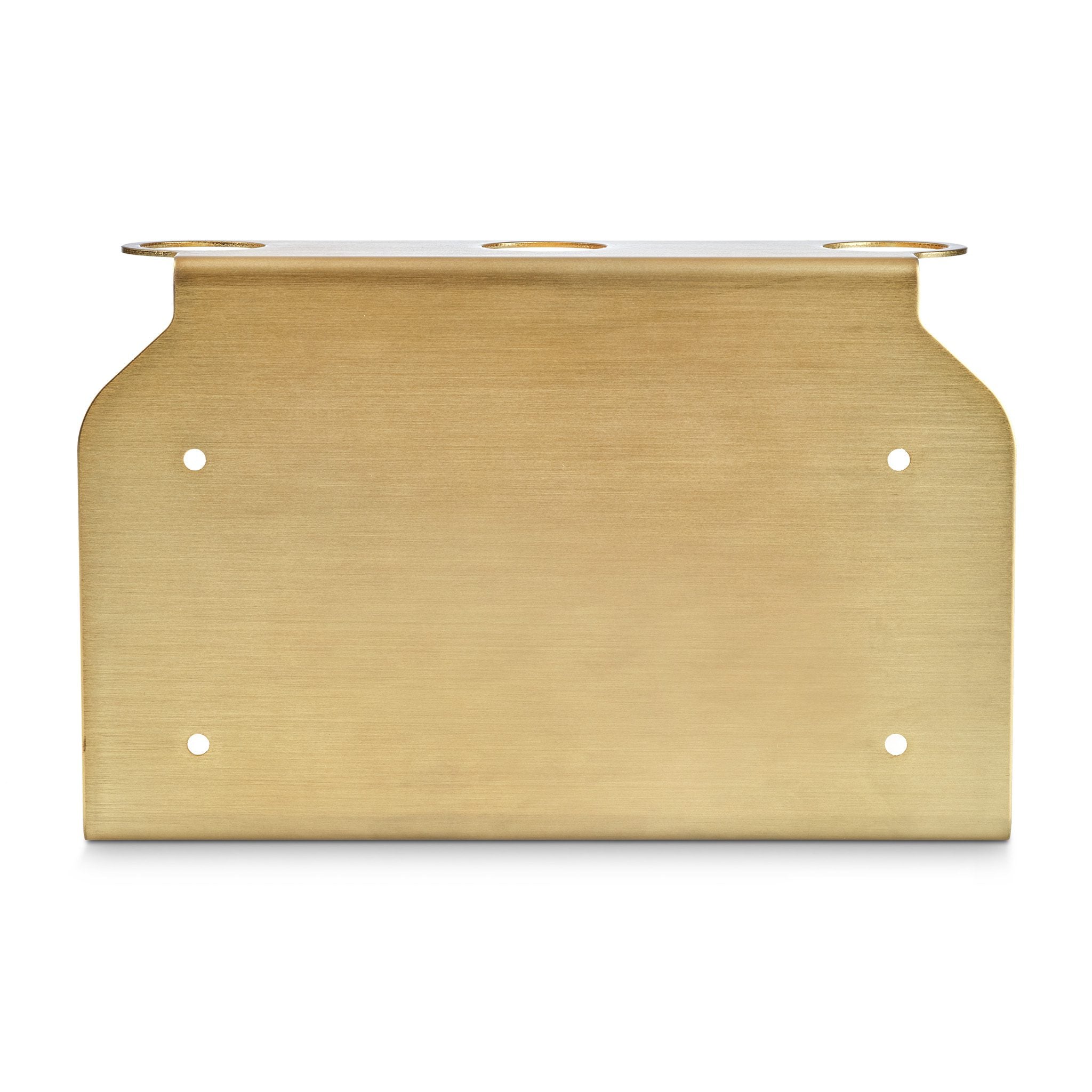 PRE ORDER DESIGNSTUFF Triple Soap Dispenser Holder in Brushed Brass - Perfect for Bathroom, Kitchen, and Spa Organization