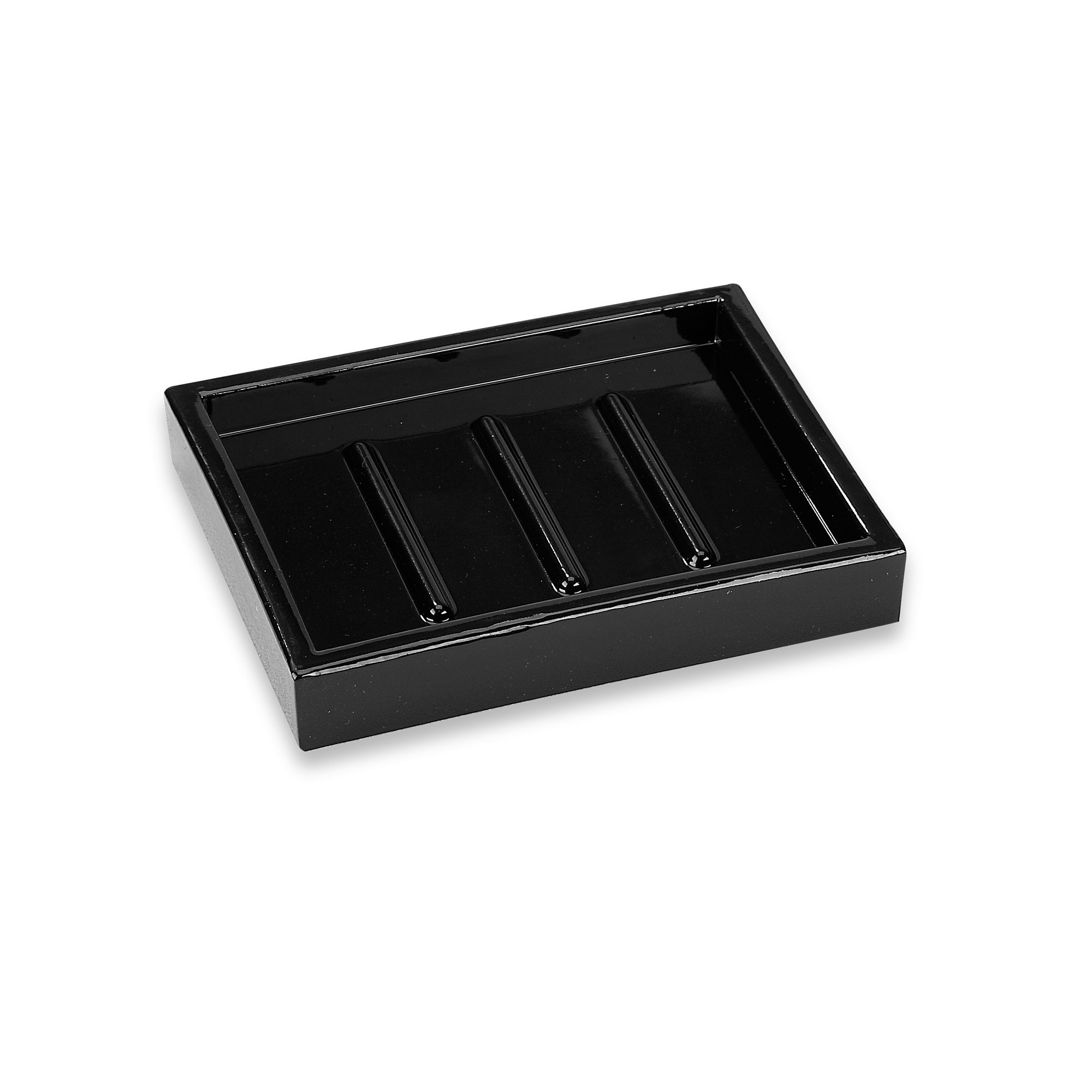 IMPULSE! 9108CP Matte Black Soap Dish - Pack of 60 - Durable Bathroom Organizer for Showers, Sinks & Countertops - Modern Soap Holder for Home, Hotel & Spa Use