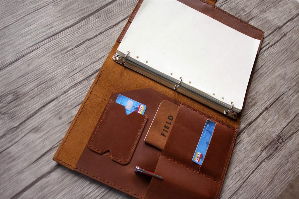 Premium Custom Saddle Leather Organizer Wallet for Men - RFID Blocking Bifold Wallet with Multiple Card Slots & Cash Pocket - Perfect for Travel, Business, and Everyday Use