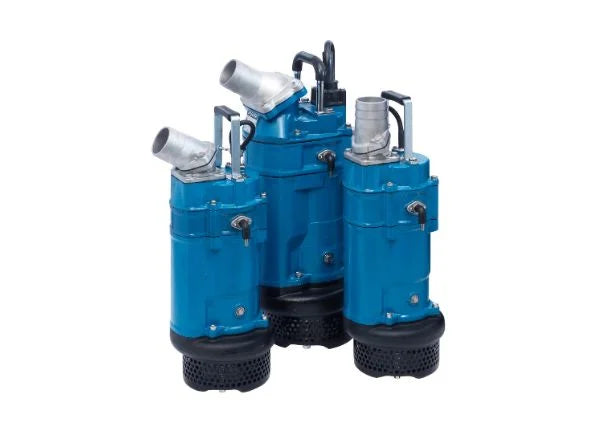 Tsurumi KTZE Series Cast Iron Energy-Efficient Heavy Duty Submersible Drainage Pump - 3 Phase for Industrial, Construction & Flood Control Applications
