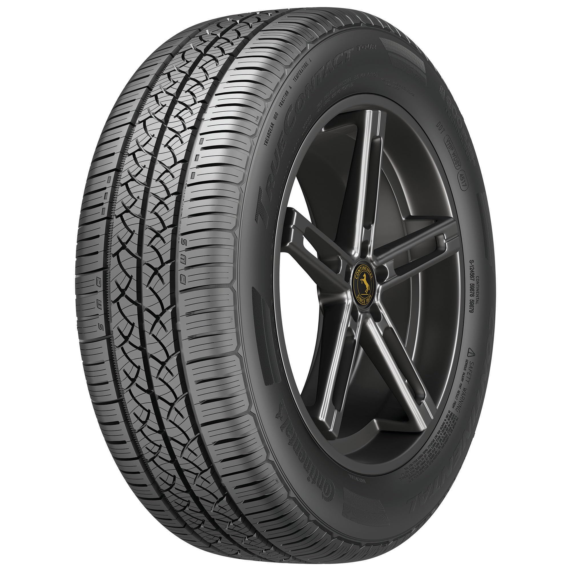 Continental TrueContact Tour Performance Radial Tire - 225/55R19 99H - All-Season High-Performance Car Tire for Sedans & SUVs - Perfect for Highway Driving & Wet Road Conditions