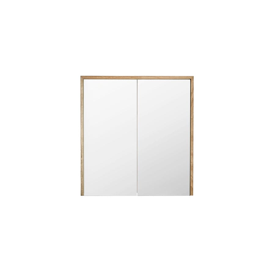 Bayview Mirror Cabinet 900 - American Oak Light Bathroom Vanity with Storage - Perfect for Modern Bathrooms & Bedrooms