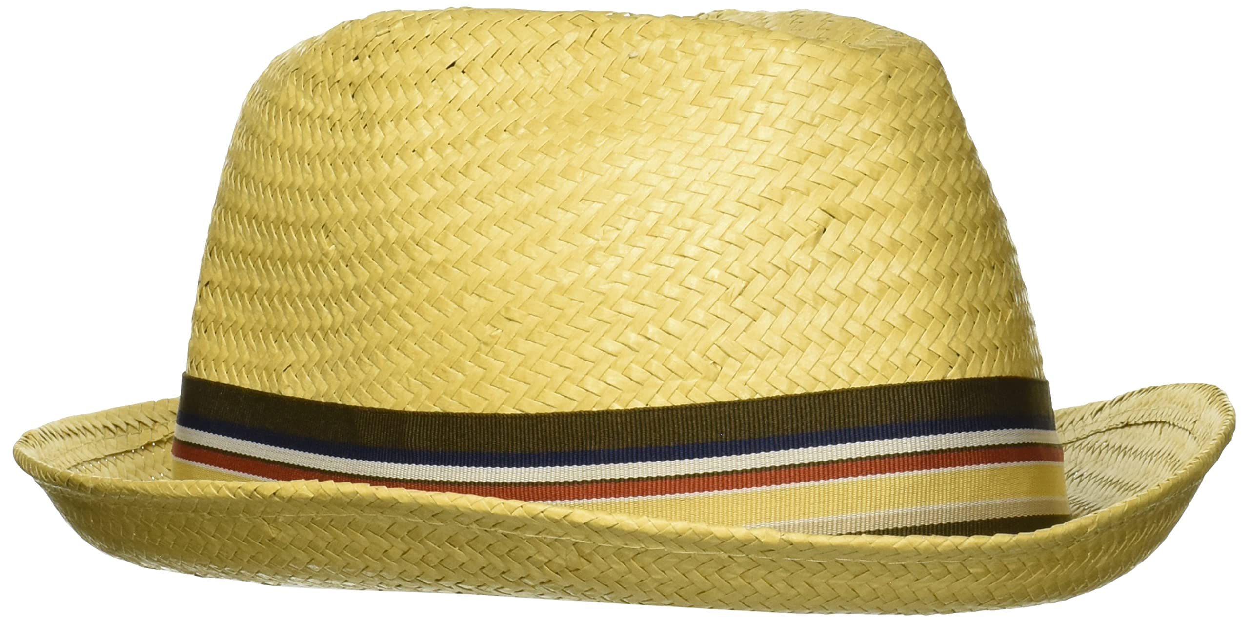 Brixton Men's Castor Straw Fedora Hat - Summer Sun Hat for Outdoor, Beach, and Casual Wear - Lightweight & Breathable