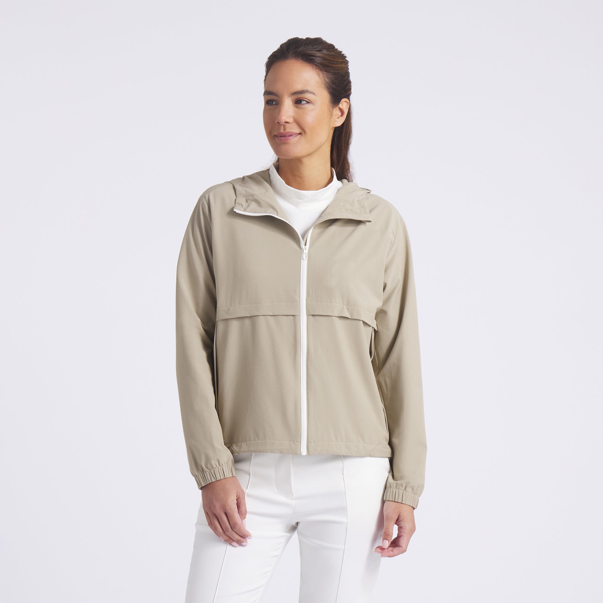 Women's Ripguard Full Zip Golf Jacket - Lightweight Waterproof Windbreaker for Golfing & Outdoor Activities