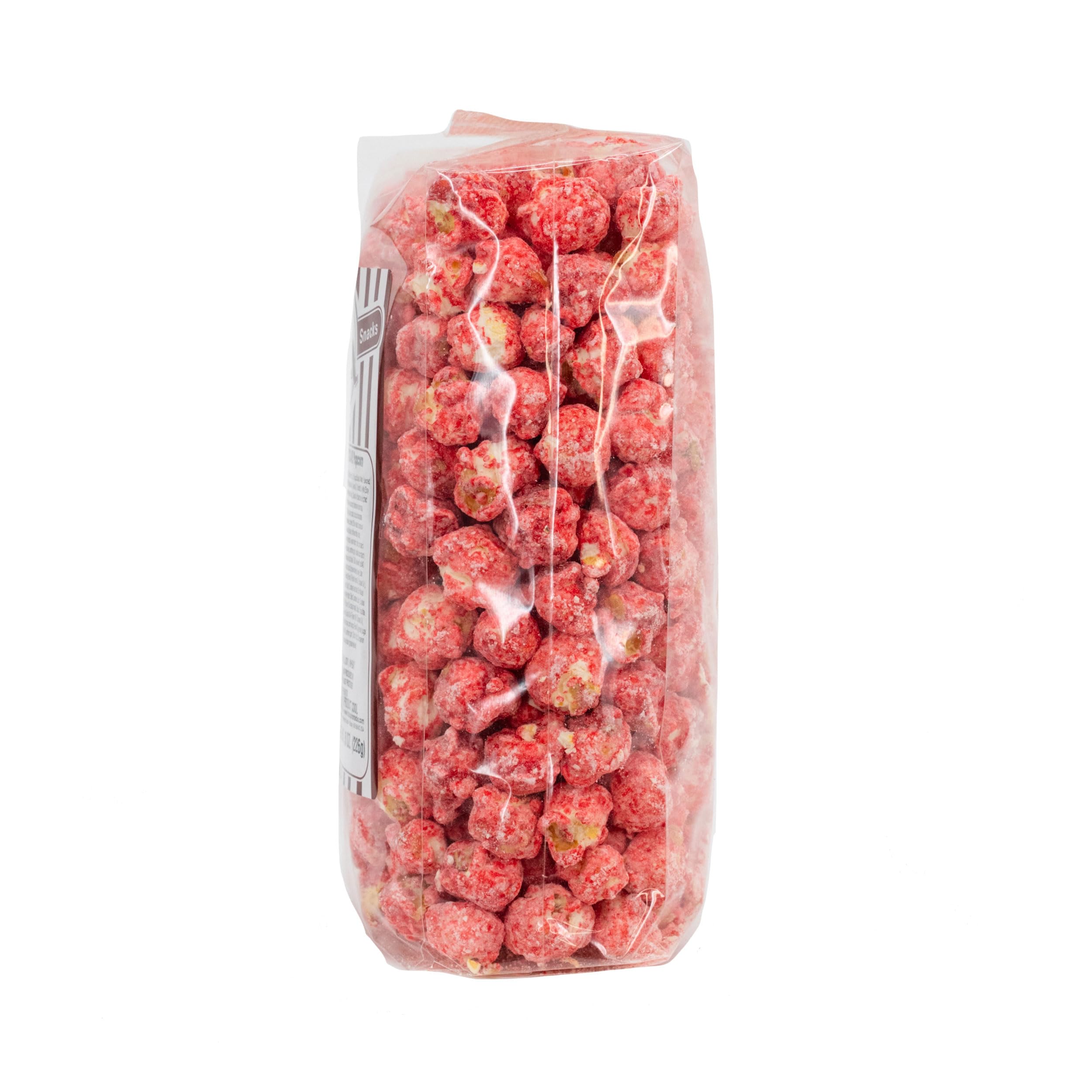Delicious Creamy Strawberry Popcorn - 8oz Sweet Shortcake-Dusted Gourmet Snack | Made in USA | HR Poppin' Snacks | Perfect for Movie Nights, Birthday Parties & Office Treats