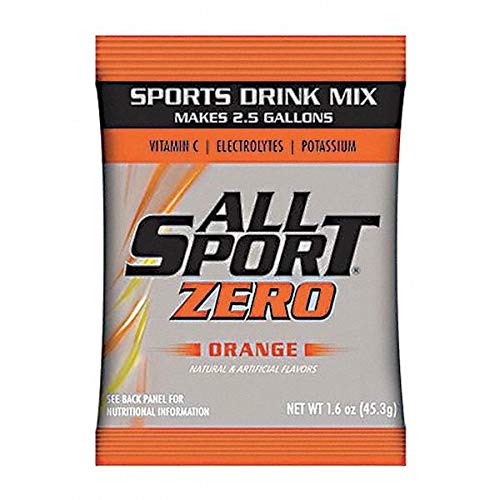 Best Orange Zero Sugar Sports Drink Mix Powder - 30 Packets for Hydration & Energy Boost - Ideal for Workouts, Running & Post-Exercise Recovery