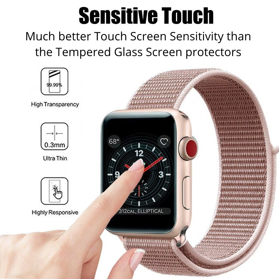 Samsung Galaxy Watch 44mm Screen Protector - 3D Hybrid Tempered Glass Full Coverage for Series 4/5 | Anti-Scratch & Bubble-Free | Perfect for Gym, Running & Outdoor Activities