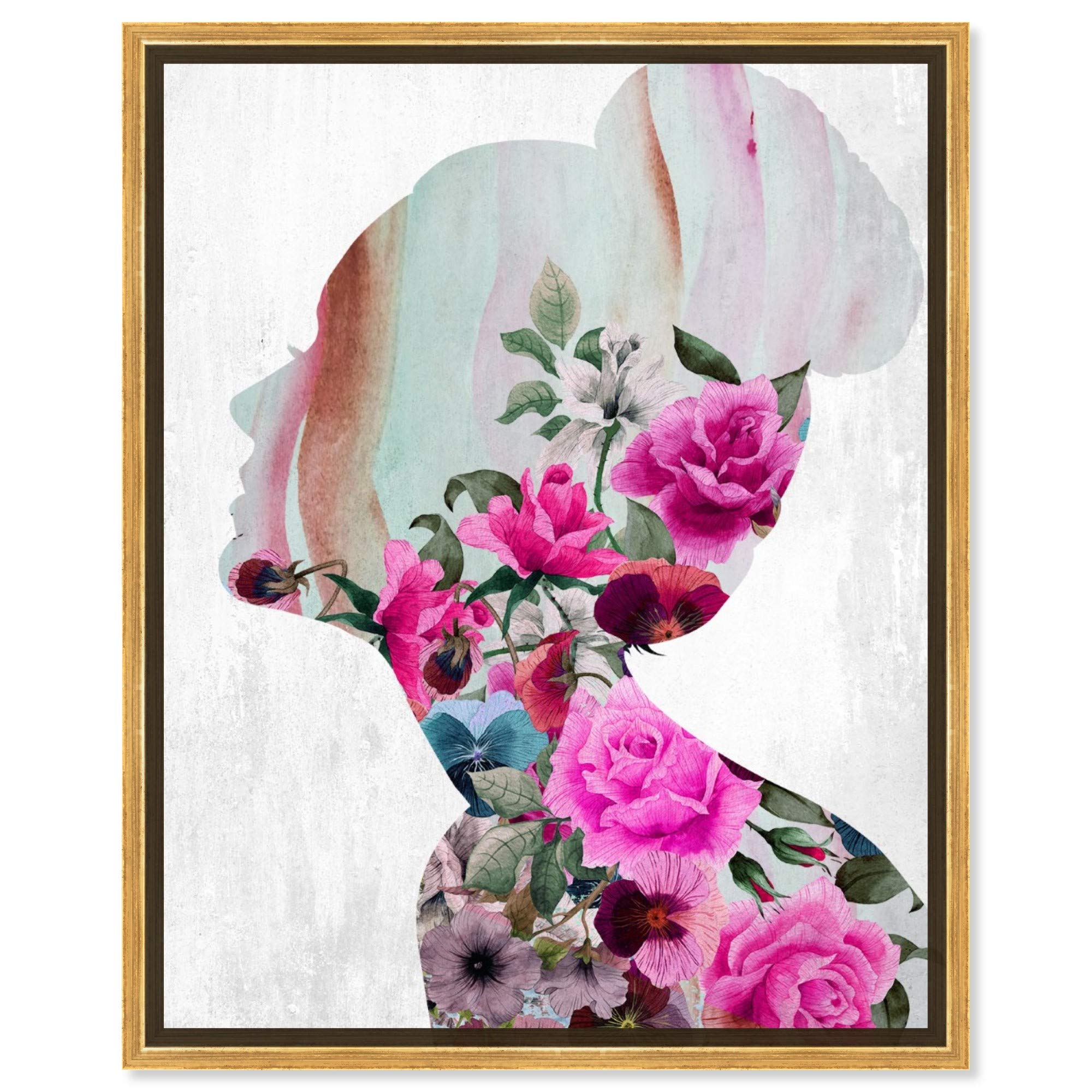 Oliver Gal Artist Co. Floral & Botanical Framed Wall Art Canvas Prints - 'Flower Built' Nature Decor for Living Room, Bedroom & Office