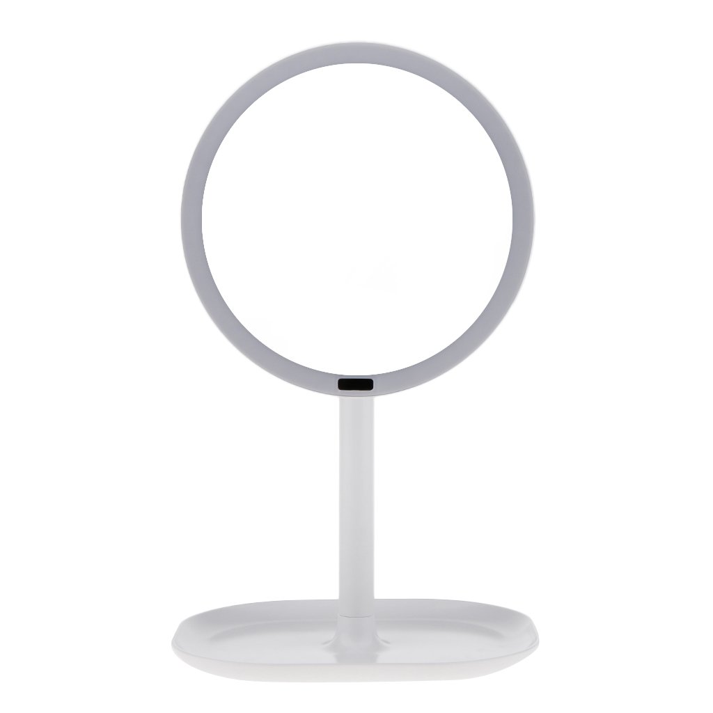 Losa 30 LED Lighted Makeup Mirror with Infrared Induction - Adjustable Vanity Mirror with Organizer, White | Perfect for Home Dressing Room, Bathroom & Travel Makeup Application