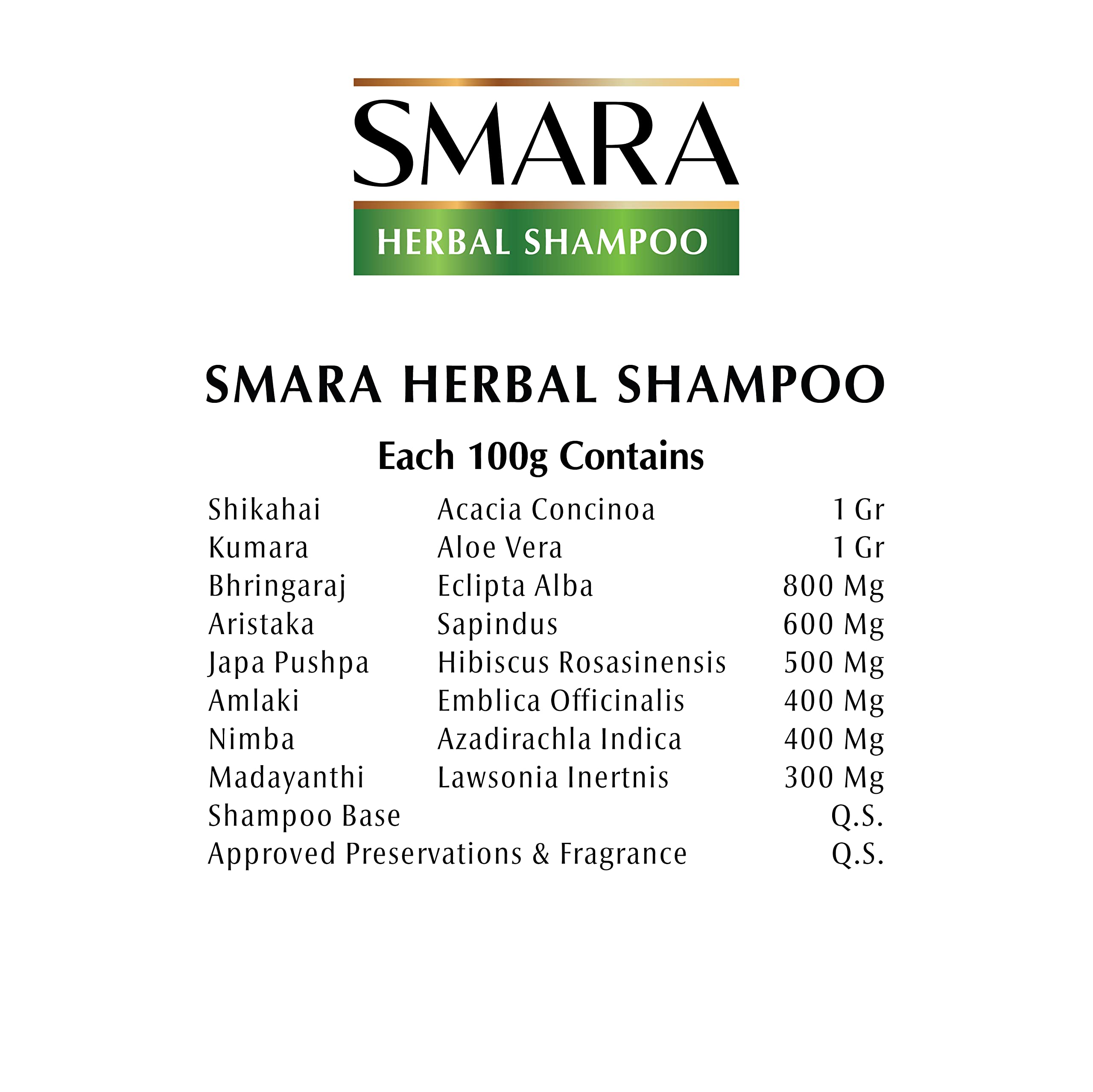 Dwibhashi's Smara Herbal Shampoo for Hair Growth & Scalp Care - 200ml Natural Ayurvedic Shampoo with Organic Herbs - Perfect for Daily Hair Wash & Scalp Nourishment at Home