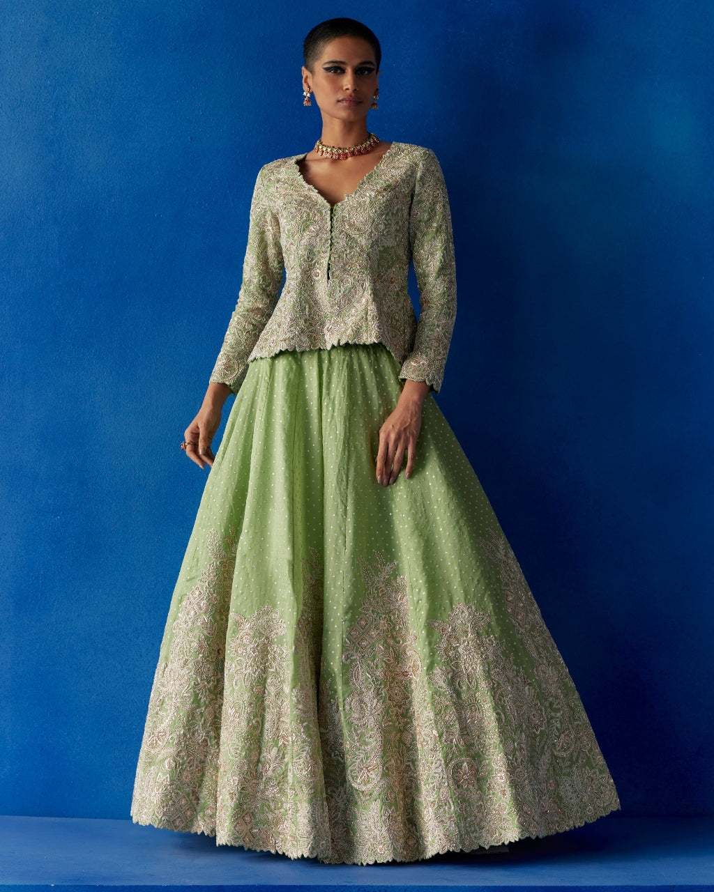 Anokhi Lehenga Set - Traditional Indian Embroidered Bridal Skirt & Top Set for Weddings, Festivals & Special Occasions