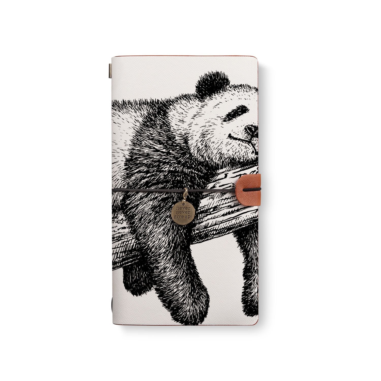 Premium Traveler's Notebook - Cute Animal Design Leather Journal for Writing, Sketching & Note Taking - Perfect Gift for Students, Writers & Travel Enthusiasts