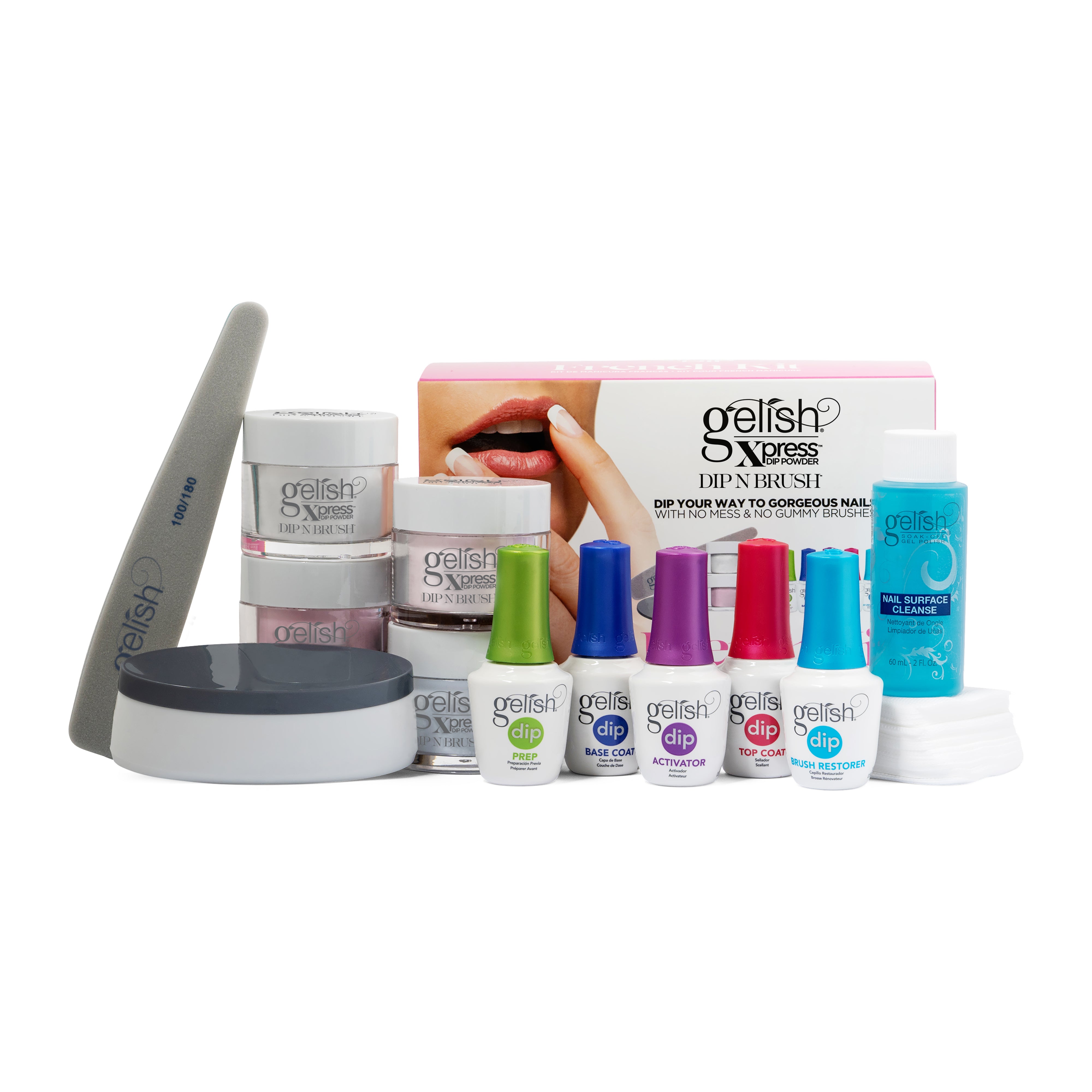 Gelish Dip French Kit - Professional Nail Dip Powder System for Salon-Quality Manicures at Home | Perfect for DIY Nails, Special Occasions & Gift Giving