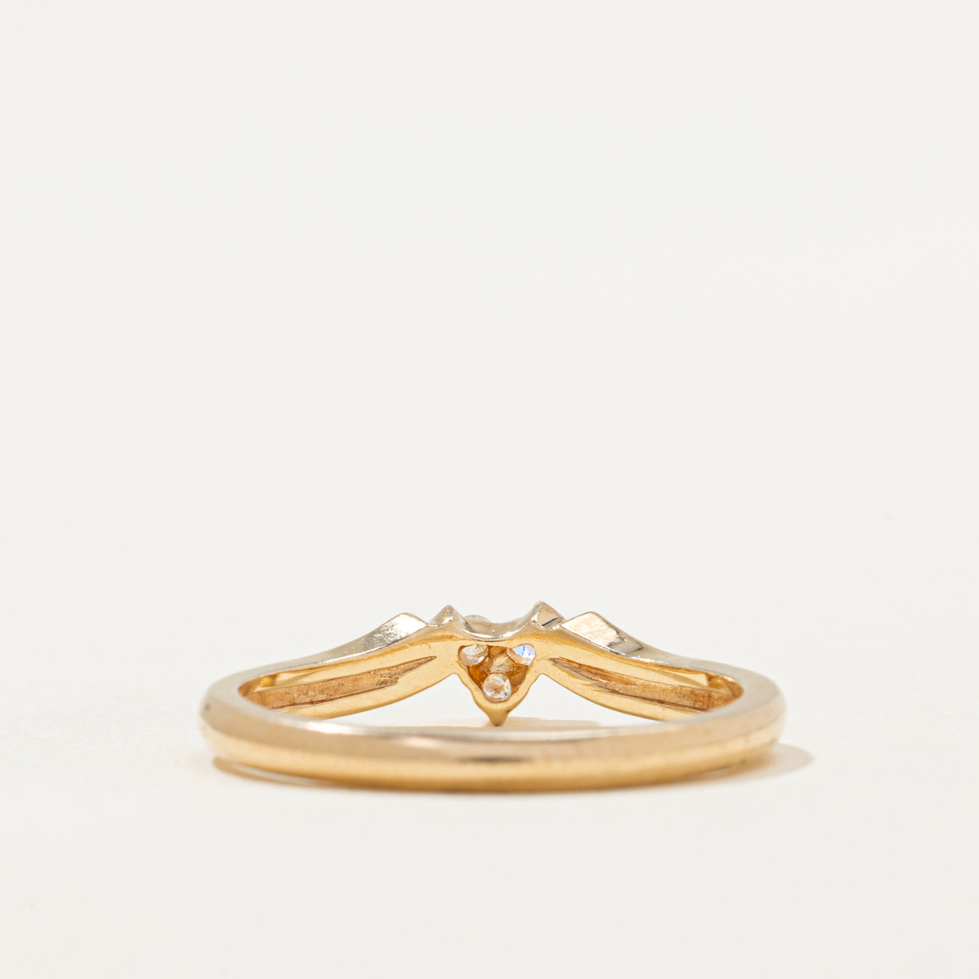 0.04ctw Diamond Cluster Grooved Ring - Size 6.25 | Elegant Wedding Band, Anniversary Gift for Her | Perfect for Engagement, Proposal & Special Occasions
