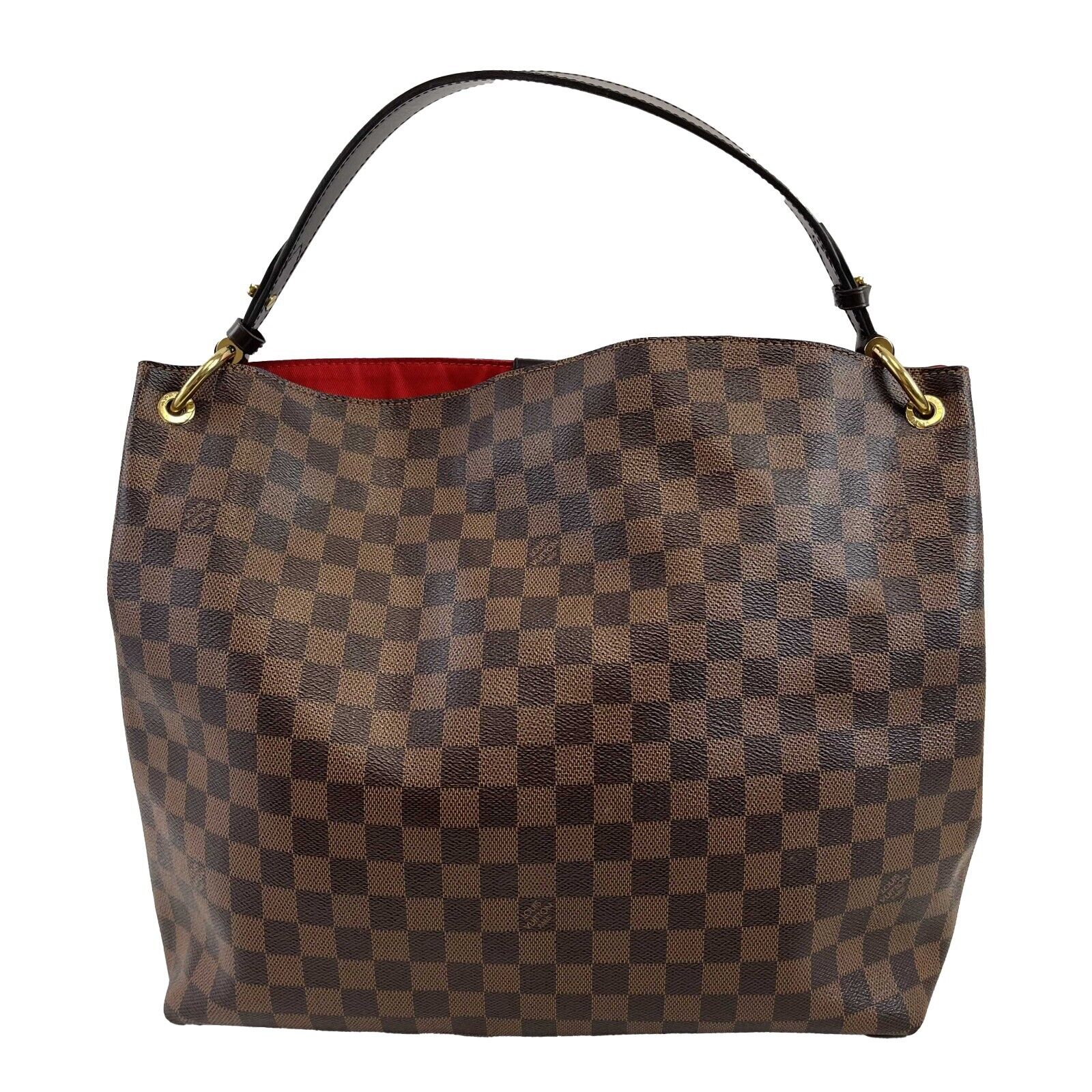 Authentic Louis Vuitton Graceful MM Handbag in Damier Ebene Brown - Luxury Tote Bag for Women, Perfect for Work, Travel & Everyday Use