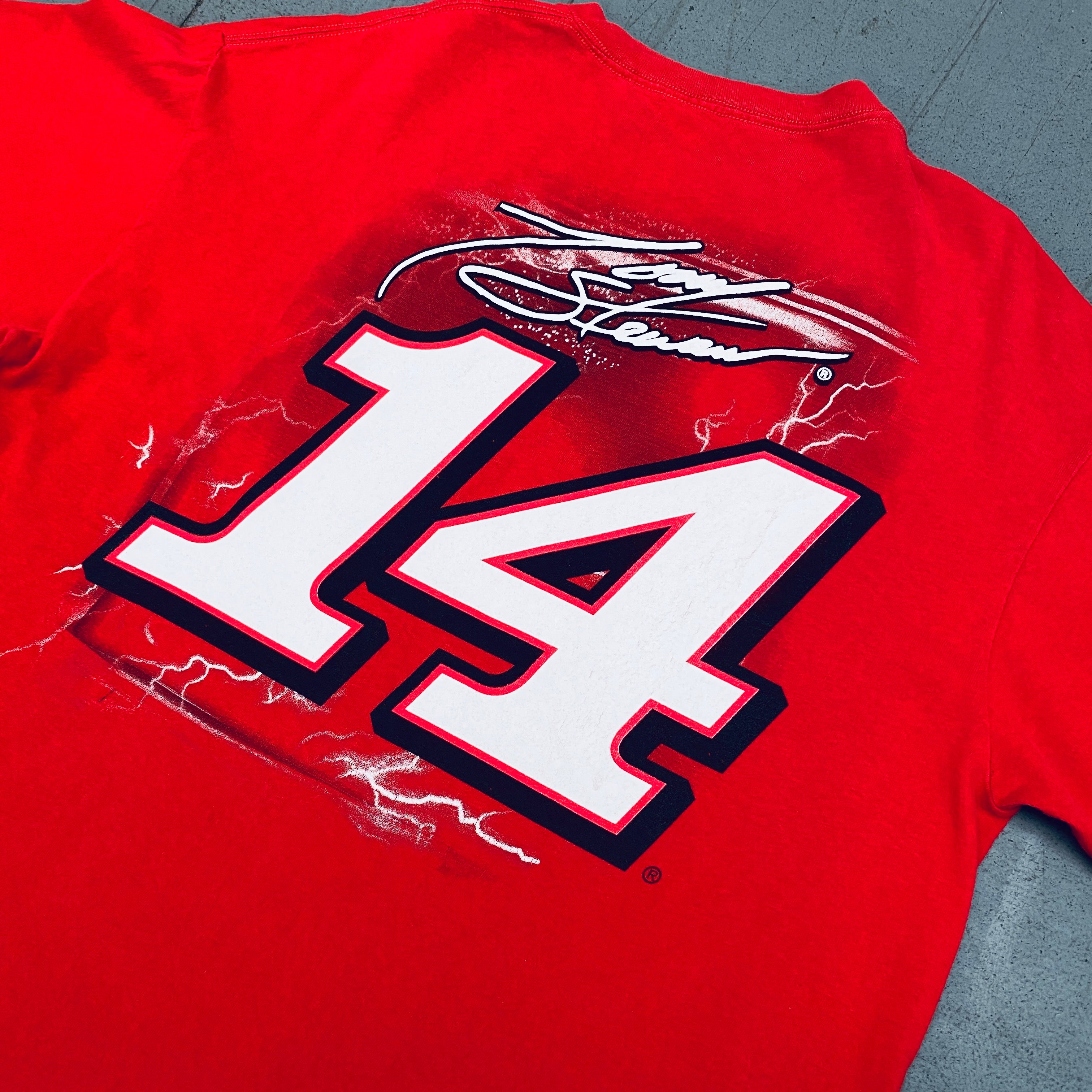 NASCAR Tony Stewart All Over Print T-Shirt XL - Officially Licensed Racing Fan Apparel for Men - Perfect for Race Day, Gifts & Casual Wear