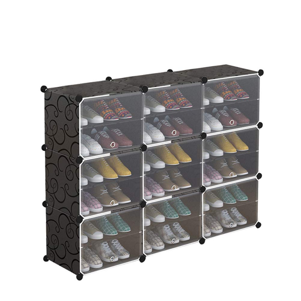 DOITOOL 3-Tier Shoe Rack Organizer - 6 Layer Shoe Storage Cabinet for Entryway, Closet & Bedroom - Space Saving Shoe Shelf for Sneakers, Boots & Slippers - Sturdy Household Shoe Organizer (3 Columns, White)