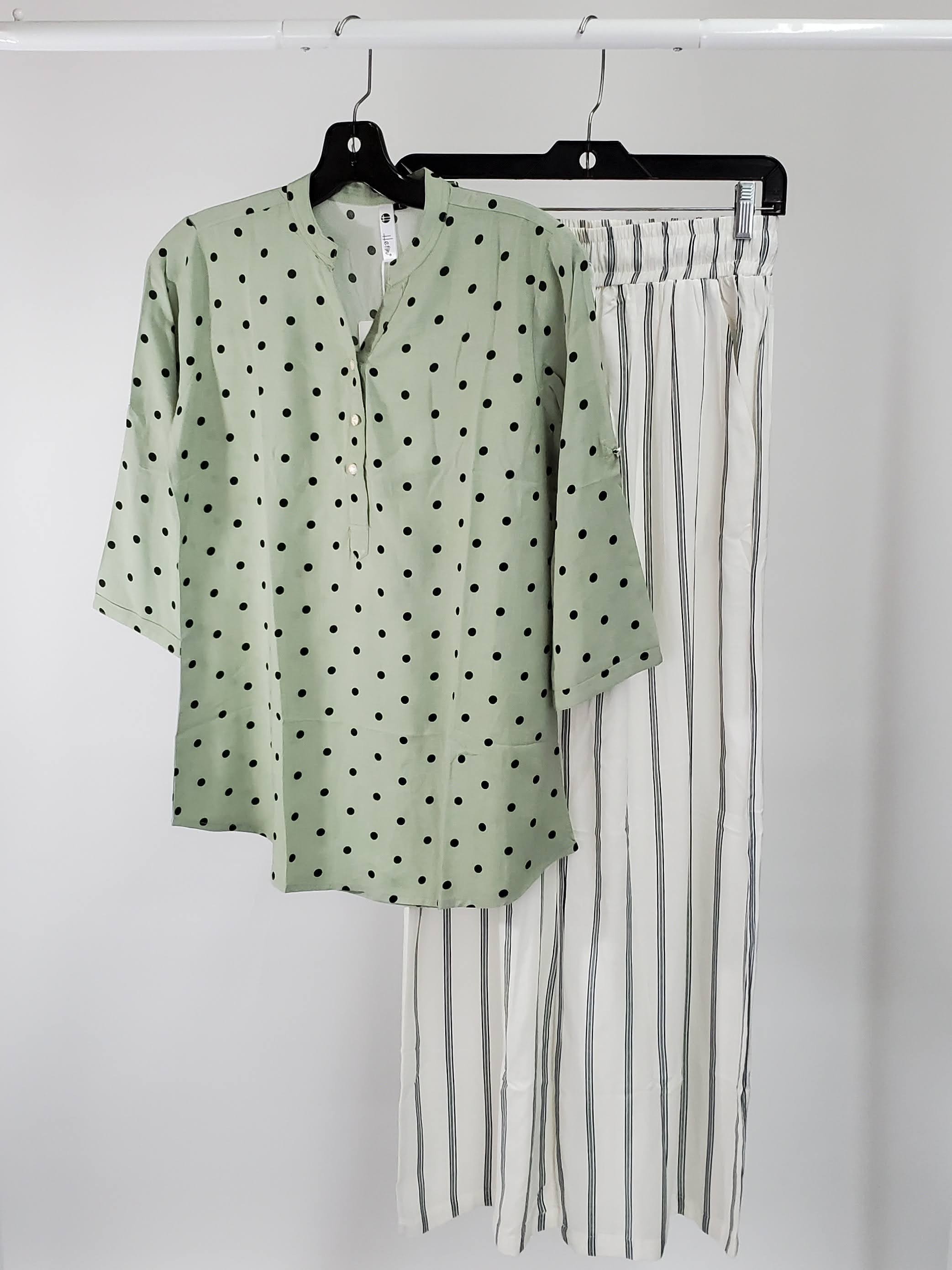 Women's Striped Pants - Comfortable High Waisted Stretch Trousers for Casual & Office Wear | Perfect for Work, Travel & Everyday Outfits