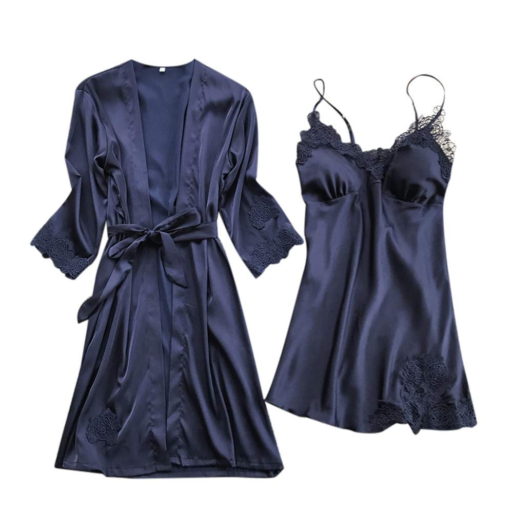 Ghazzi Sexy Lingerie for Women - Lace Kimono Robe, Babydoll Bodysuit & Nightgown Sleepwear Set | Romantic Nights, Boudoir Photoshoot, Anniversary Gift