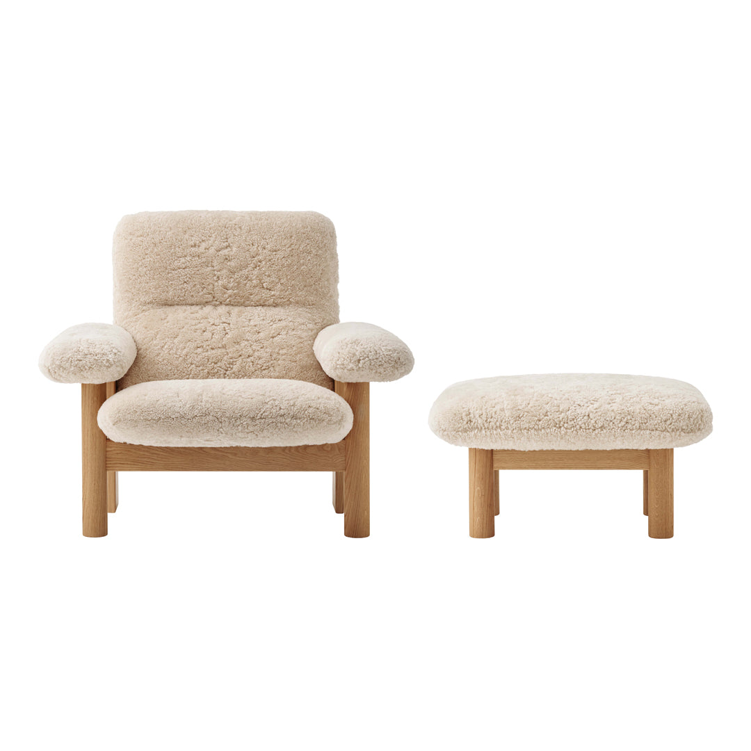 Brasilia Ottoman - Modern Round Storage Ottoman with Lift Top, Upholstered Footrest & Coffee Table - Perfect for Living Room, Bedroom & Home Decor