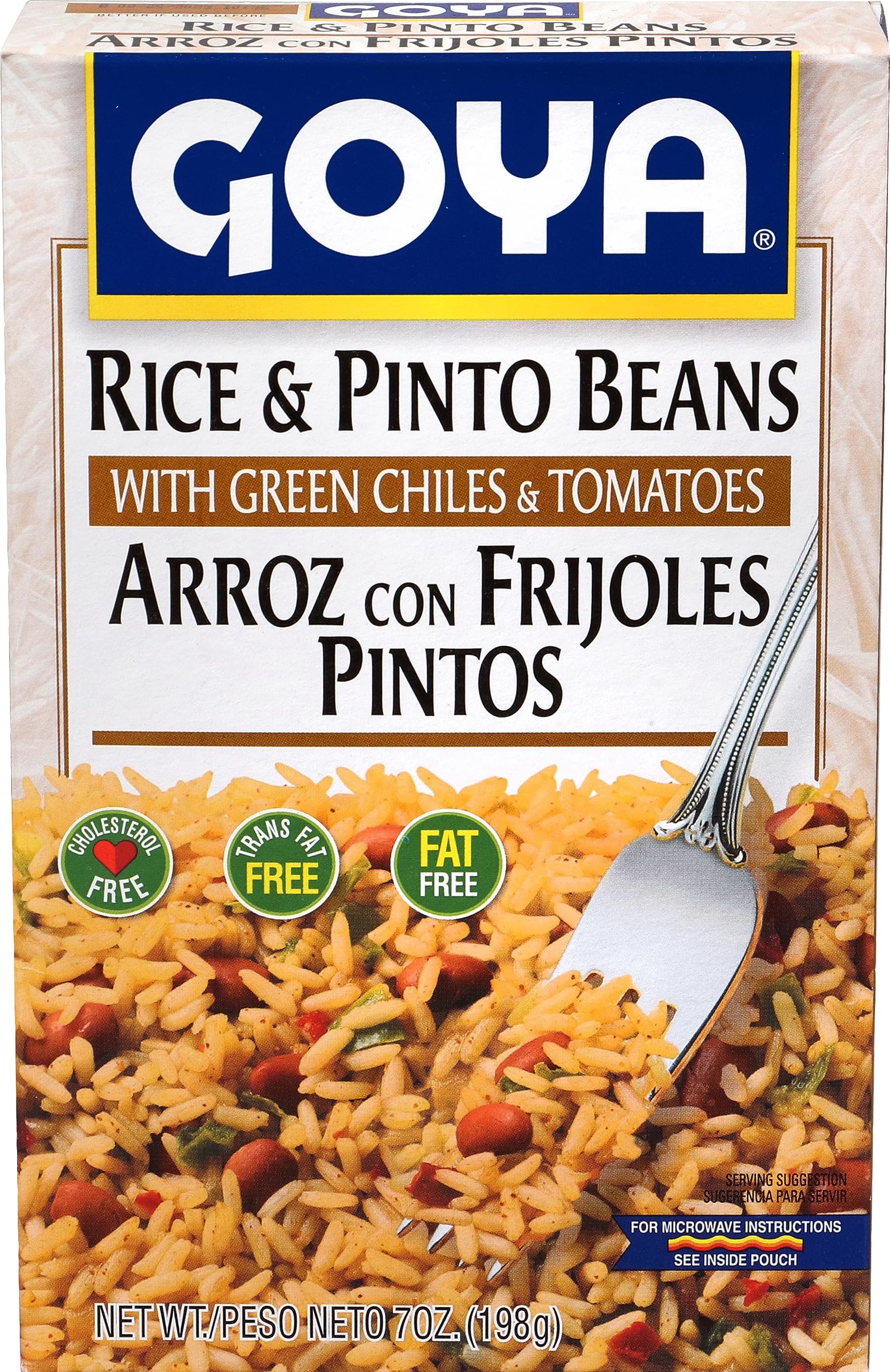 Goya Foods Rice and Pinto Beans, 8-Ounce (Pack of 24) - Authentic Latin American Cuisine for Home Cooking, Meal Prep & Quick Dinners