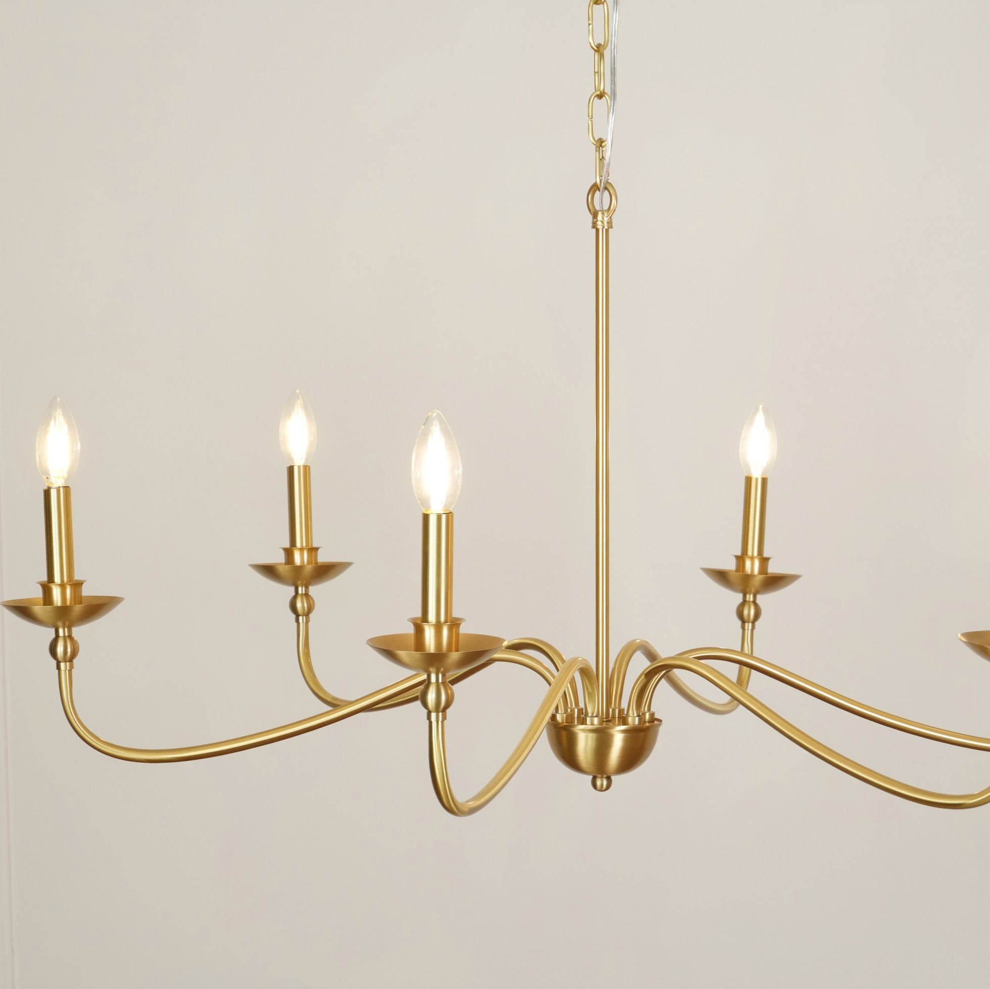 Elegant Eleanor Crystal Chandelier - Modern Ceiling Light Fixture for Dining Room, Bedroom & Living Room Decor