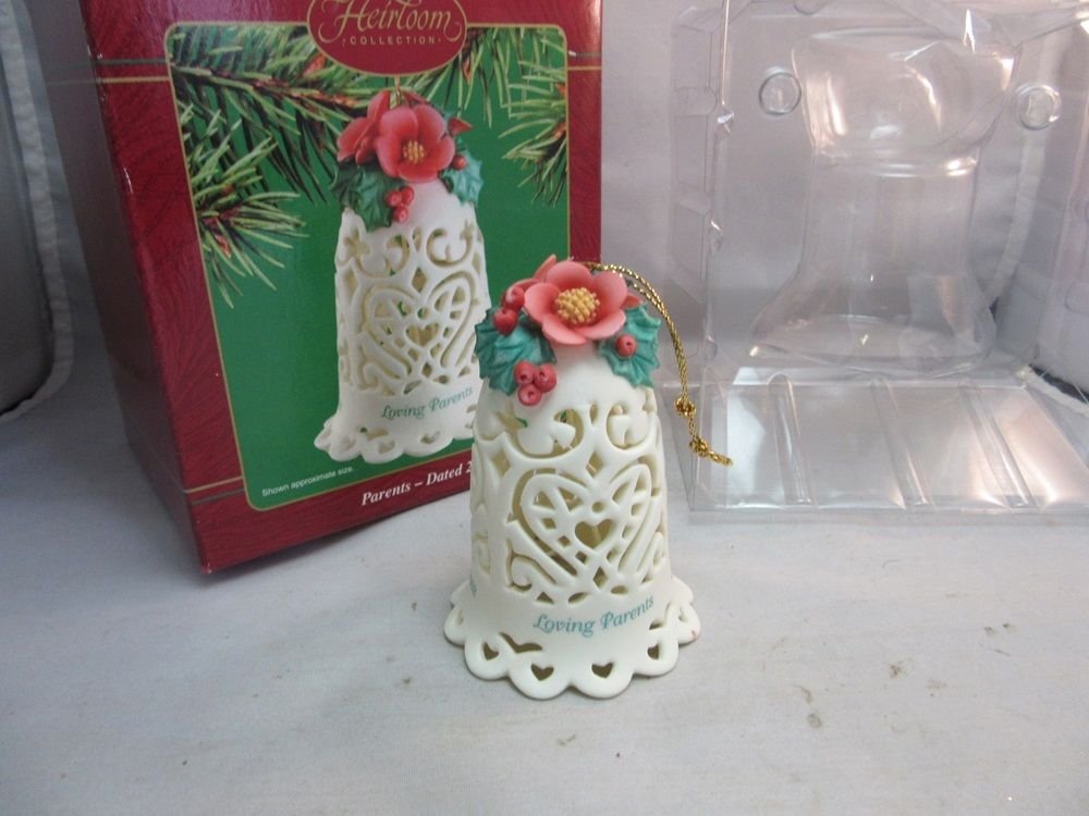 Carlton Heirloom Parents 2002 Christmas Ornament Bell - Perfect for Holiday Tree Decorations, Gift Giving & Family Keepsake Memories