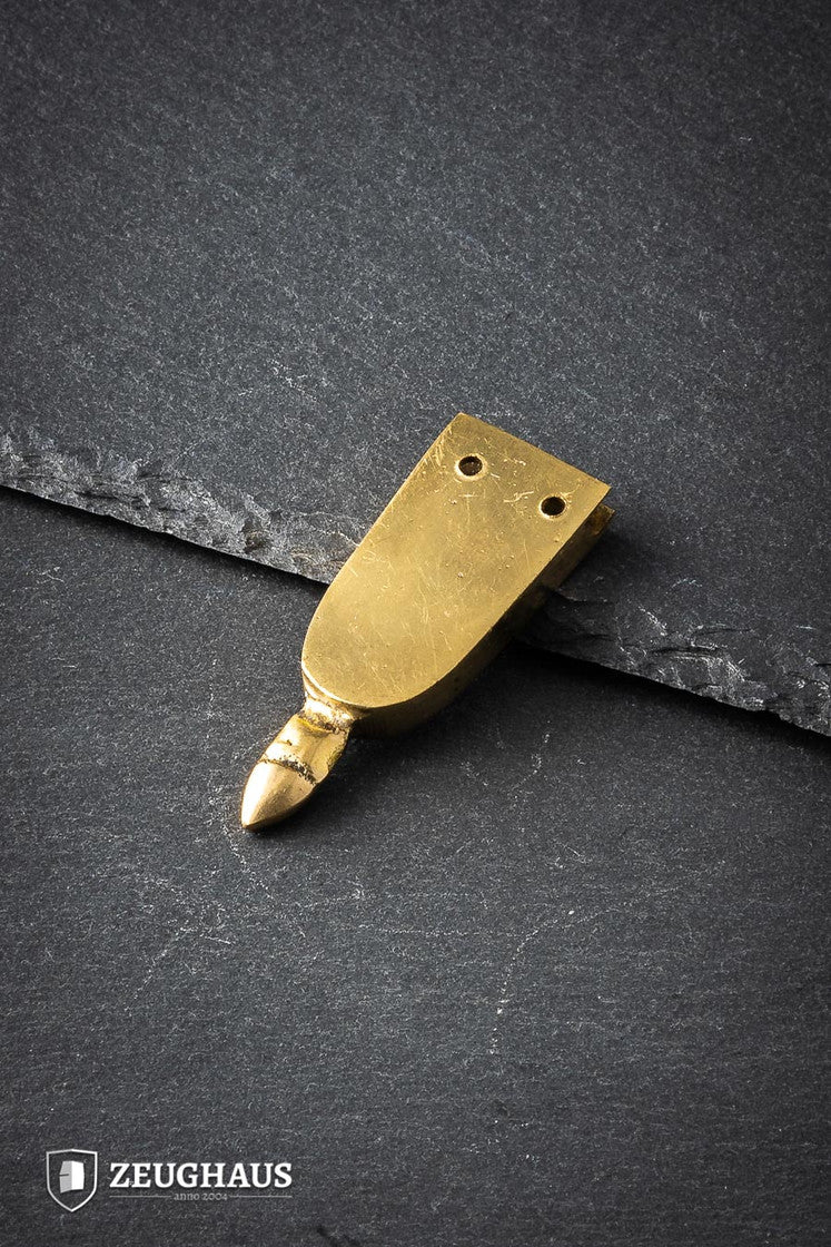 20mm Brass Strap End - B Stock for Leather Belts, Watch Straps & DIY Craft Projects