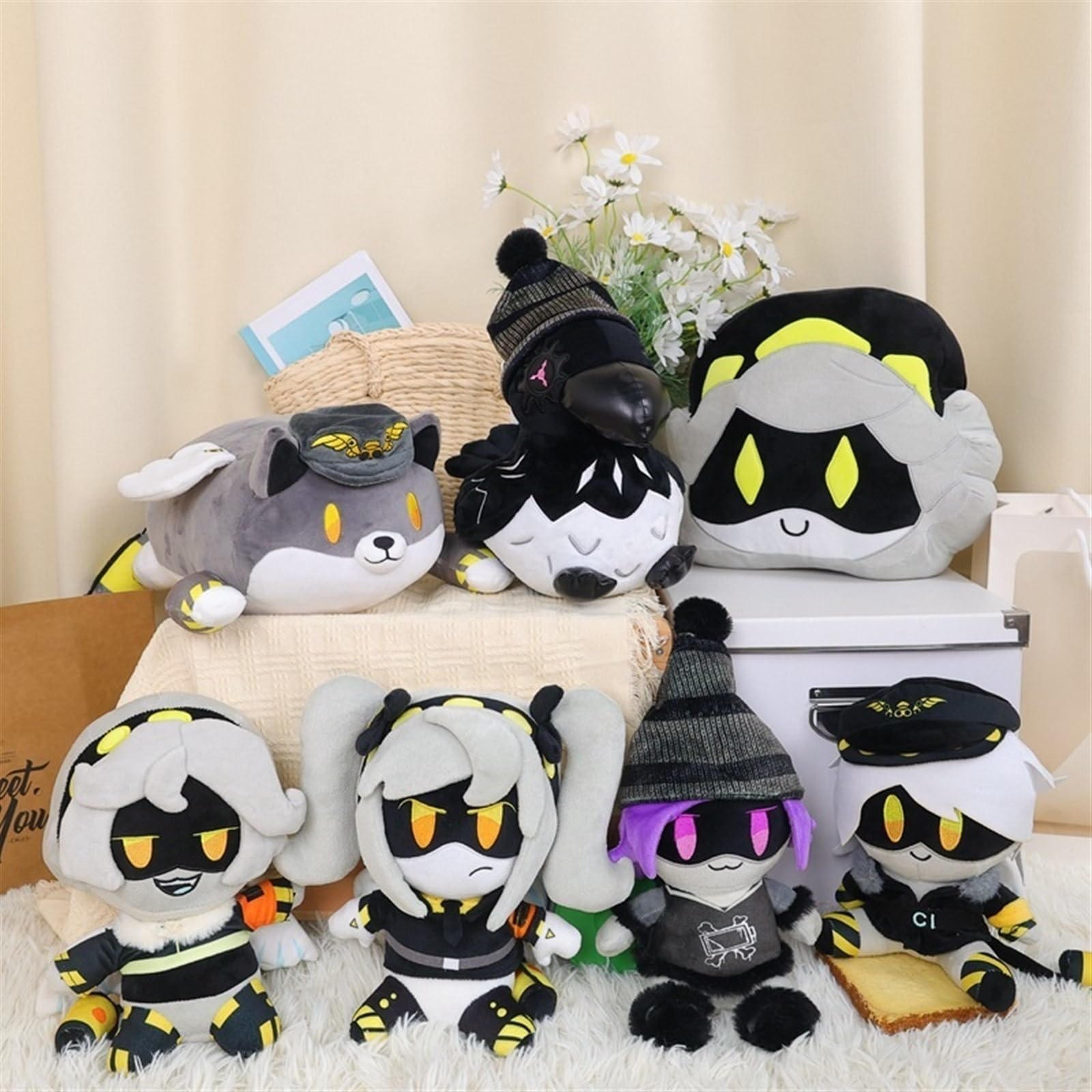 KUKUShining Plush Toy - Cartoon Character Uzi Doorman Stuffed Animal for Kids & Adults - Perfect Gift for Birthday & Fans (Pillow) - Great for Home Decor, Collectibles & Cosplay Accessories