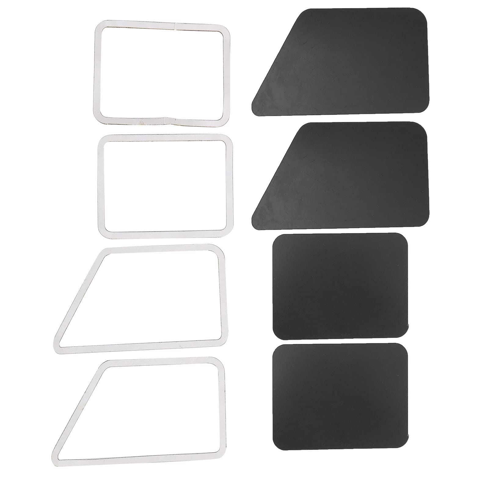 4 Sets High Simulation RC Car Window Trim for 1/10 RC Crawler - Realistic Side Window Decals for RC Models - Perfect for Off-Road Crawling and Scale Model Customization