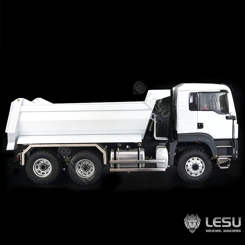 LESU Metal 1/14 Scale 6x6 Hydraulic Dump Truck with LED Lights, Sound System, Motor, Battery & Charger - RC Construction Vehicle for Kids & Adults - Perfect for Off-Road Play, Construction Simulation & Collecting