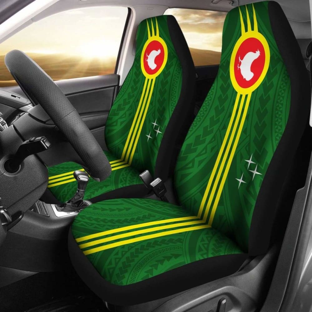 American Samoa Car Seat Covers with Manu'Atele Flag Design - Durable & Stylish Auto Accessories for Trucks & SUVs - Perfect for Road Trips & Island-Themed Decor