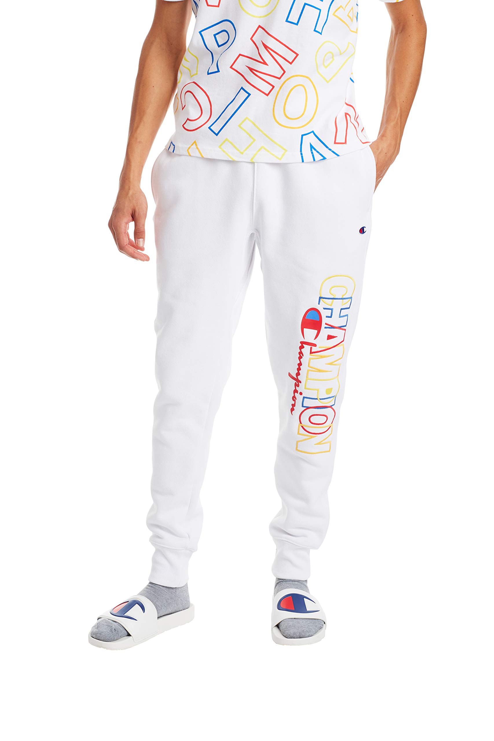 Champion Men's Heavyweight Fleece Sweatpants - Reverse Weave Joggers with 30.5
