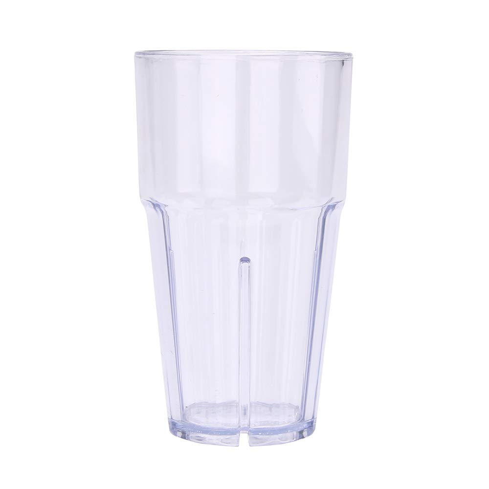 Restaurantware Bev Tek 16oz Shatterproof Plastic Tumblers - Set of 50 Clear Stackable Drinking Glasses, Dishwasher Safe for Restaurants, Bars, Cafes & Home Use - Ideal for Iced Coffee, Smoothies, Cocktails & Beverage Service