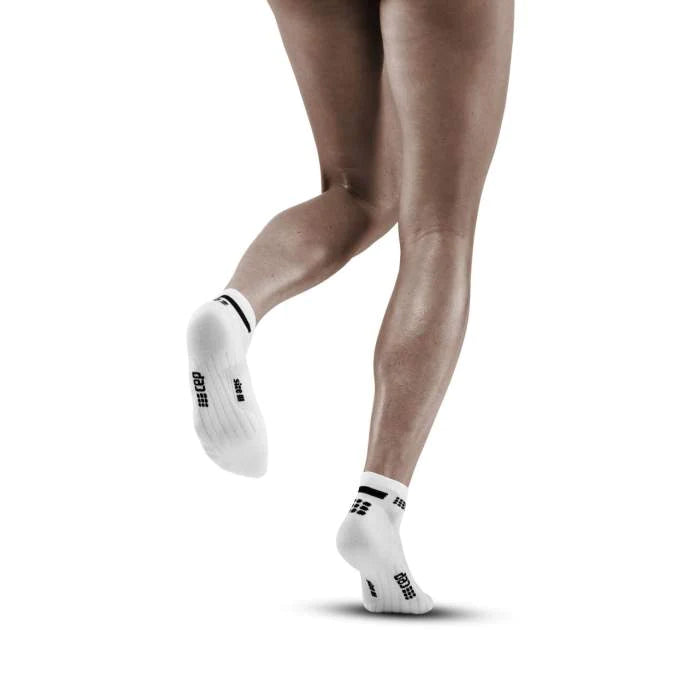 CEP Women's Low Cut Running Socks V4 - Breathable Athletic Socks for Jogging & Workouts - White Performance Socks for Marathon, Gym & Daily Wear
