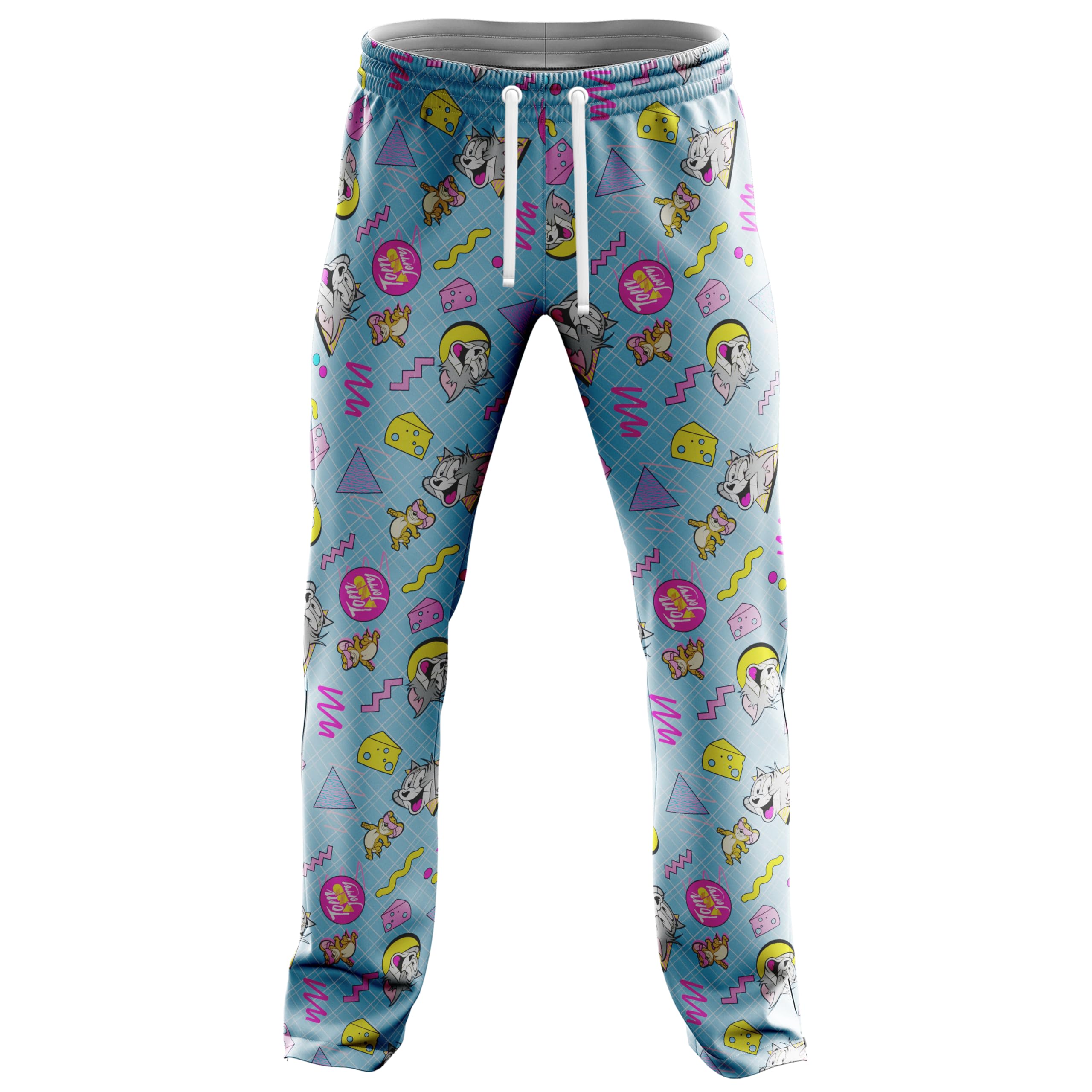 TOM and JERRY Men's Lounge Set Gift Box - Soft Cotton T-Shirt, Comfortable Lounge Pants & Cozy Socks (S/M/L/XL) - Perfect for Relaxing at Home, Lounging or Casual Wear