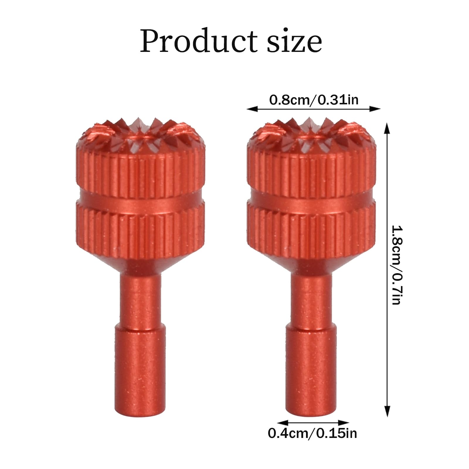Premium Aluminum Alloy Red DJI RC Joystick Controller - Compatible with DJI RC 1, RC 2, Air 3 & Mini 3 Pro - Replacement Parts for Smooth Drone Control - Perfect for Aerial Photography & FPV Flying