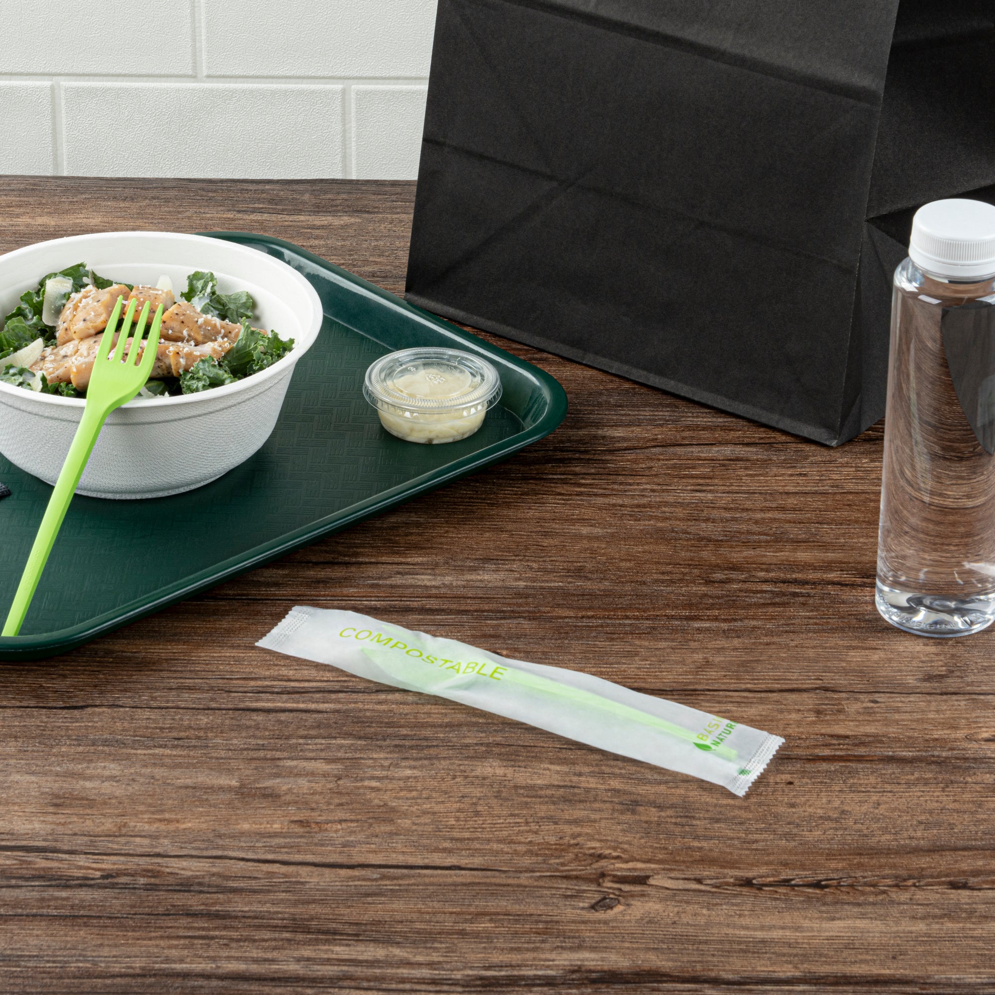 Eco-Friendly Compostable CPLA Plastic Forks - 250 Count Box, Heat Resistant & Biodegradable Cutlery for Parties, Picnics, and Outdoor Events