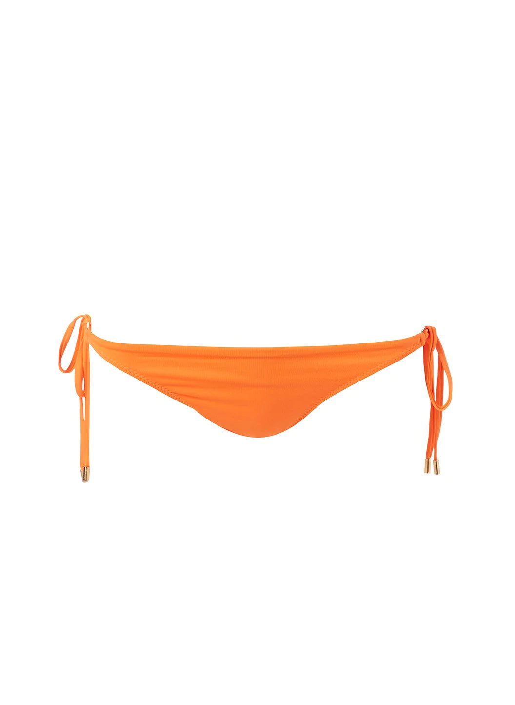 Orange Cancun Bikini Bottoms - High Waisted Swimwear for Women, Beach Vacation & Pool Party Essentials