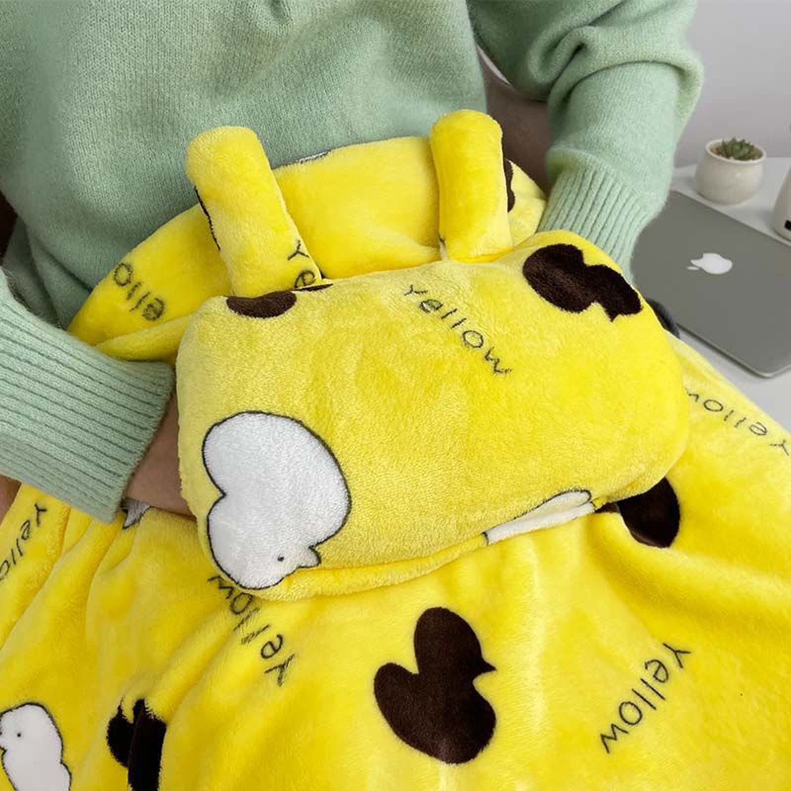 USB Heated Blanket Shawl - Electric Warming Throw for Winter, Portable USB-Powered Body, Hand & Foot Warmer - Soft Fleece Travel Blanket for Car, Office, Home (70