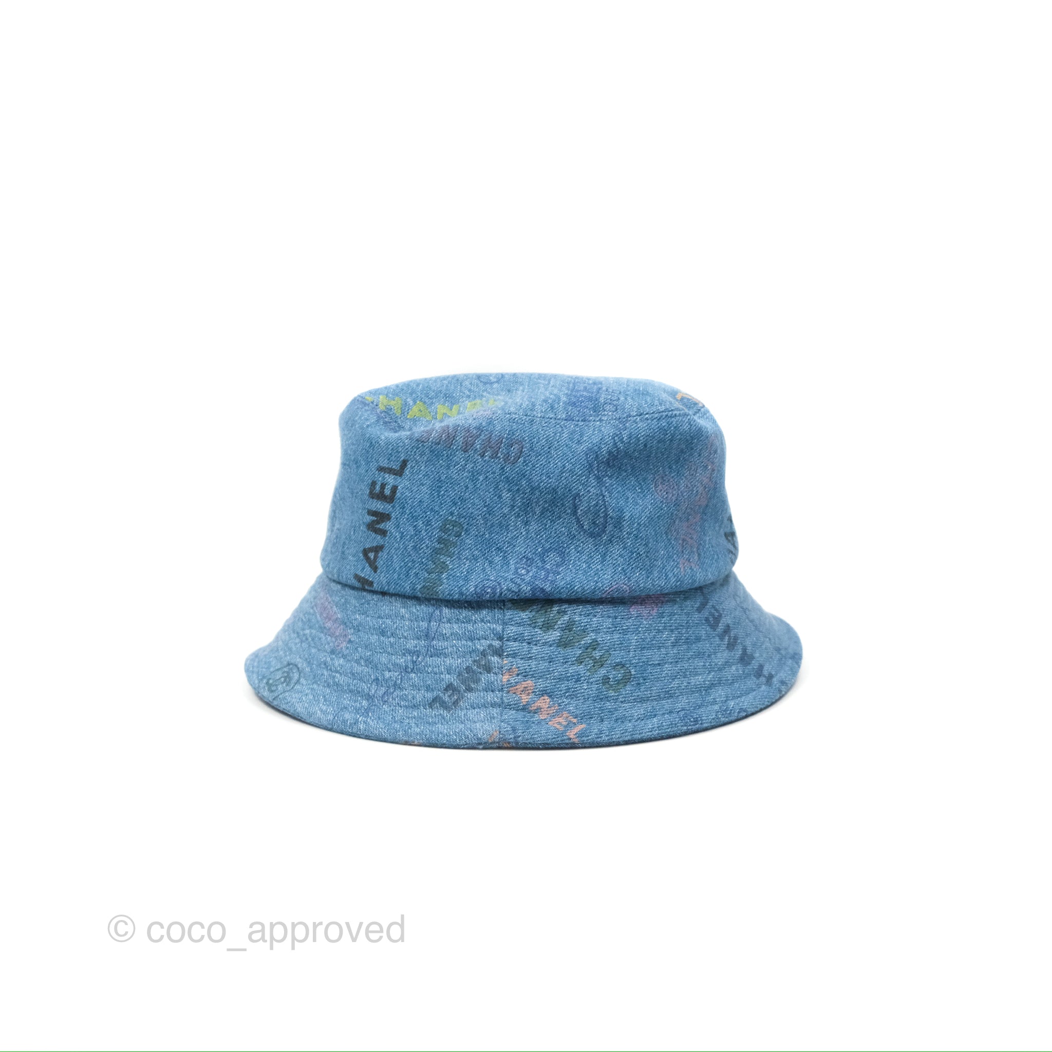 Chanel CC Logo Denim Bucket Hat 22S Collection - Fashionable Summer Accessory for Women | Beach, Travel & Street Style Outfit