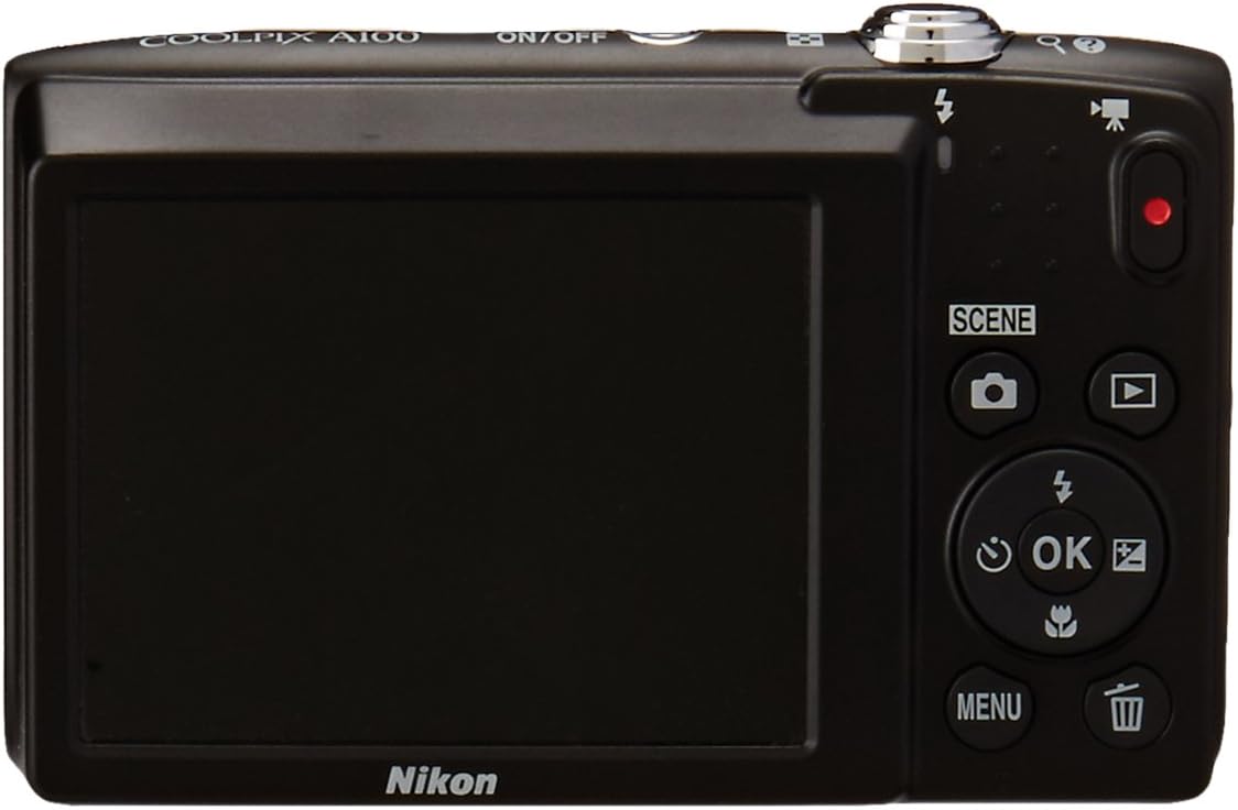 Nikon Coolpix A100 Digital Camera 20MP 8x Zoom HD 1080p Video Compact Point and Shoot Camera (Black) - Perfect for Travel, Vlogging & Everyday Photography