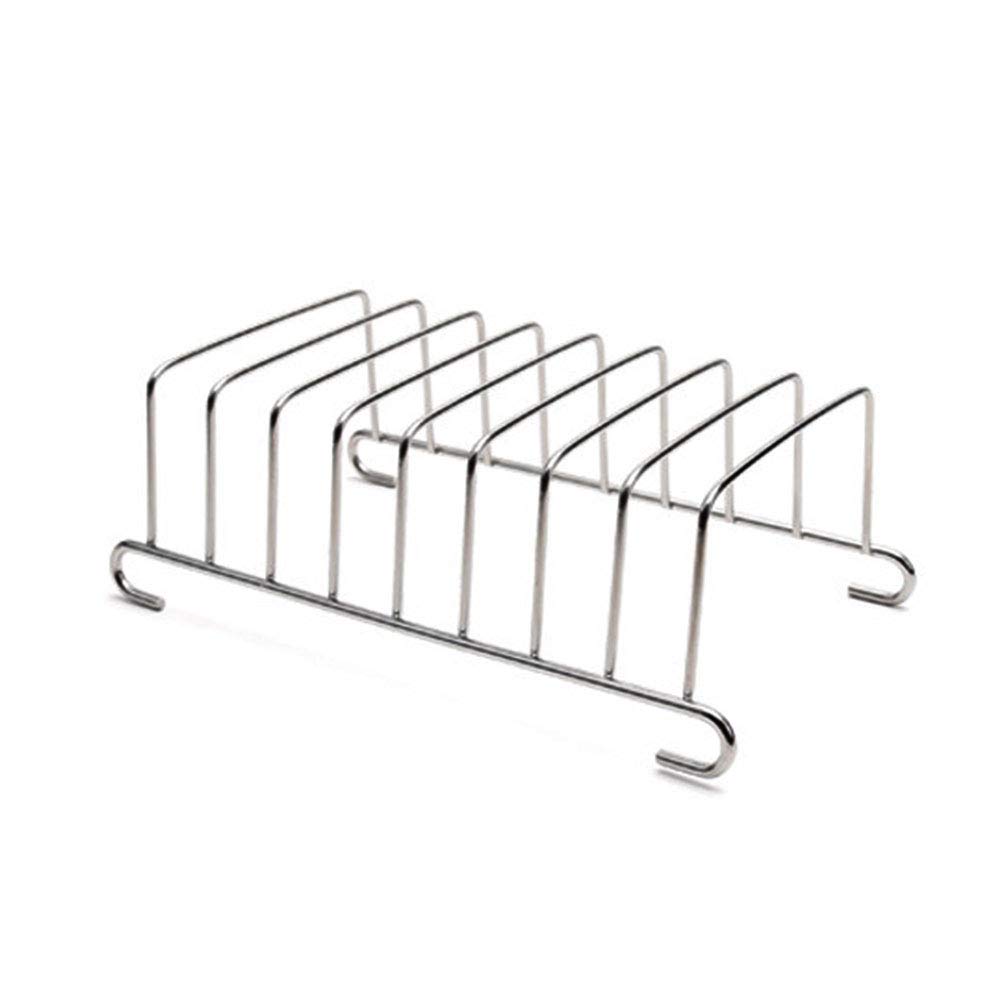 Modonghua Stainless Steel Bread Rack - 8 Slice Toast Holder for Kitchen, Dining Table & Air Fryer Accessories | Perfect for Breakfast Serving, Restaurant Use & Home Baking (2-Pack)