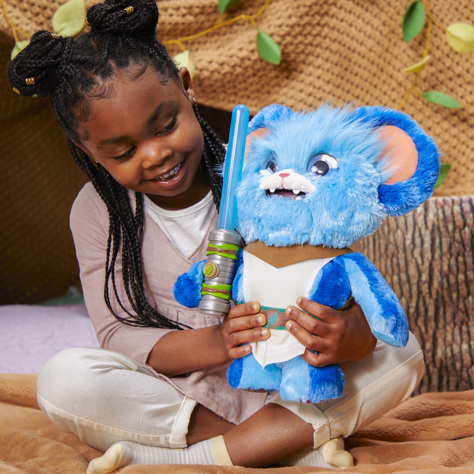 Star Wars Young Jedi Adventures Jabberin' Jedi Nubs Electronic Plush Toy with Lights & Sounds - Interactive Preschool Toy for 3 Year Old Boys & Girls - Perfect for Playtime, Storytelling & Jedi Training Fun