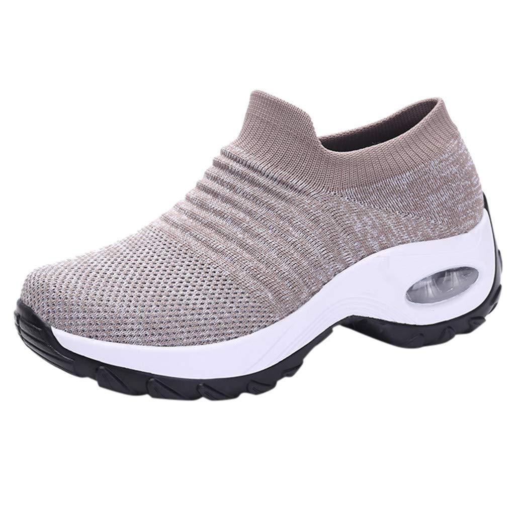 Comfortable Slip-On Mesh Sneakers for Women - Breathable Walking Shoes with Sock-Like Fit - Anti-Slip Casual Fashion Footwear for Everyday Wear, Travel & Light Exercise