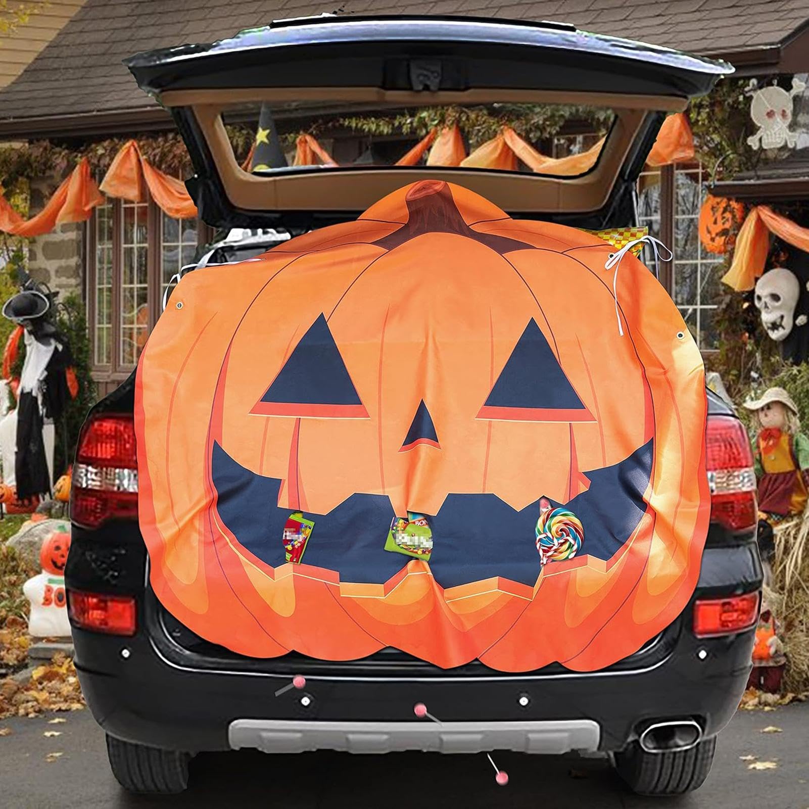 Festive Car Garage Decor Kit - Weatherproof Trunk Decoration Banner for Holiday Carport Entry | Perfect for Christmas, Halloween & Birthday Party Decorations