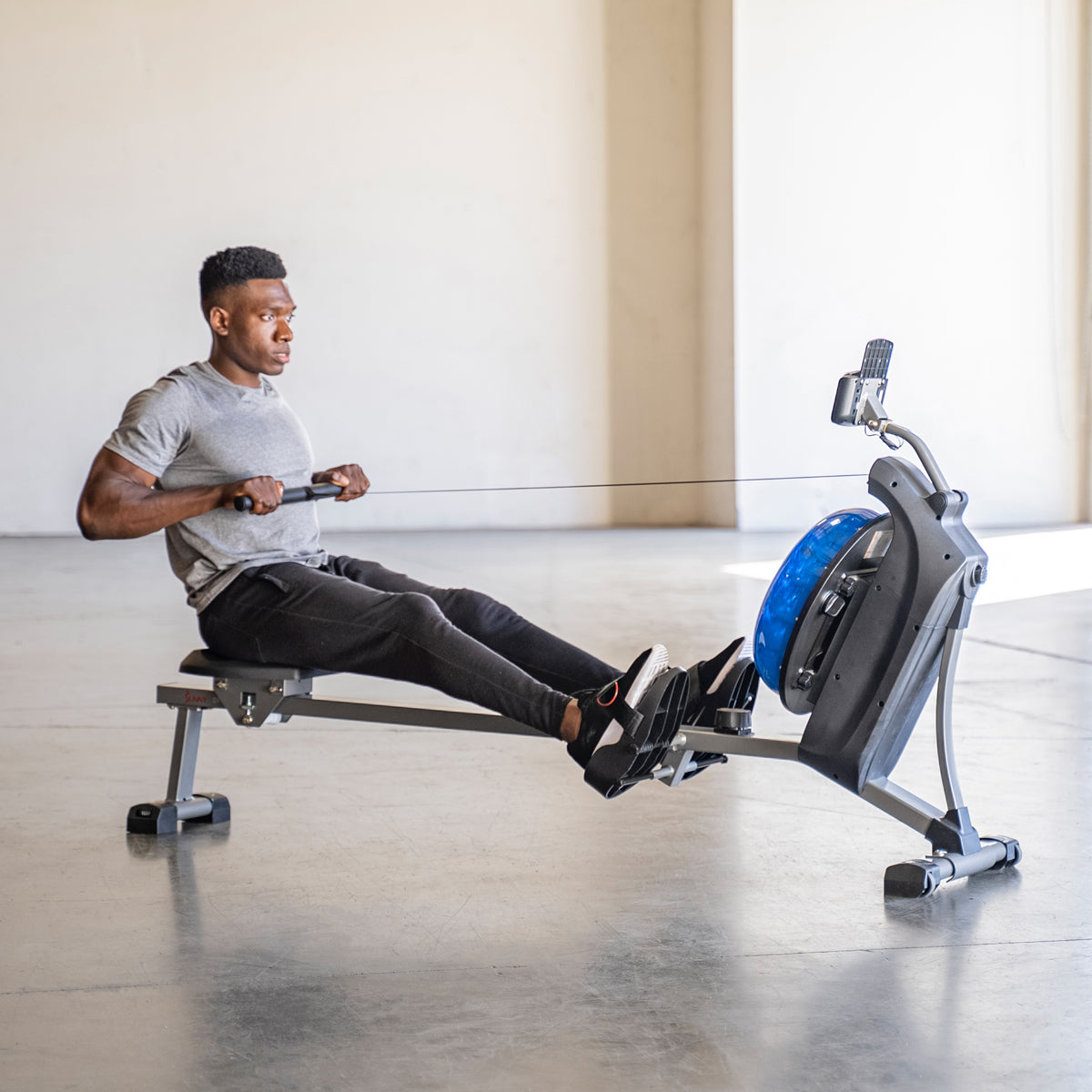 Hydro+ Dual Resistance Magnetic Water Rowing Machine for Home Gym - Full Body Workout Equipment for Cardio & Strength Training | Perfect for Small Spaces & Indoor Fitness